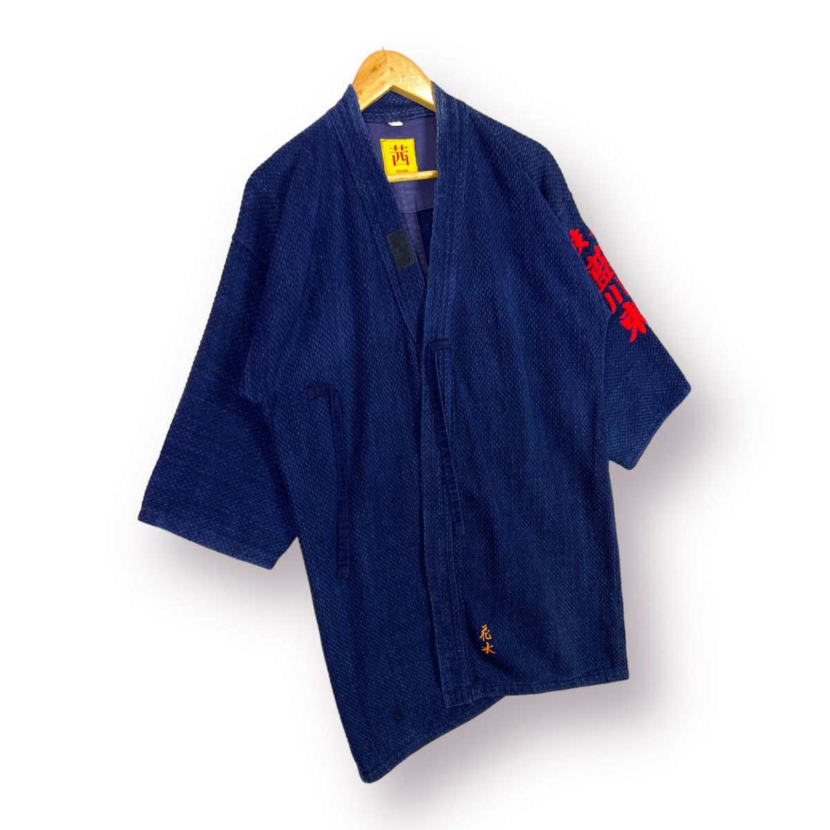 Indigo 🔥 JAPANESE INDIGO BLUE KIMONO TRADITIONAL Size US L / EU 52-54 / 3 - 3 Thumbnail