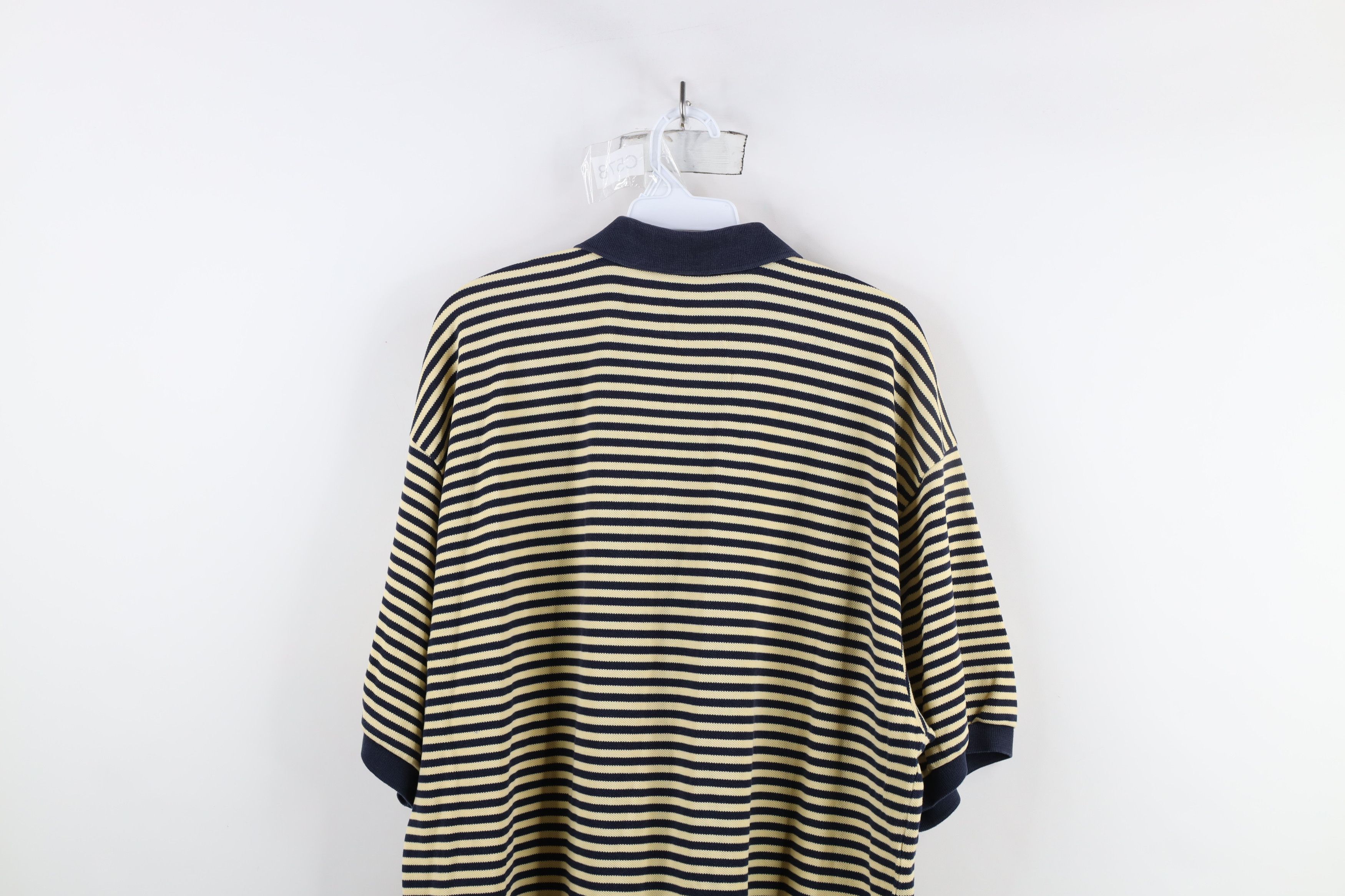 Nautica × Vintage Vintage 90s Nautica Sailboat Thermal Knit Golf Polo Shirt Size US XXL / EU 58 / 5 - 12 Thumbnail