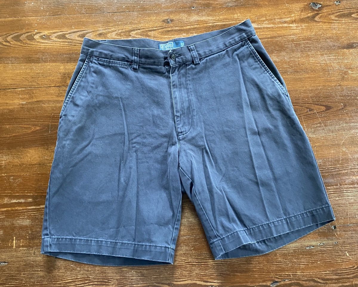 Polo Ralph Lauren Vintage 90’s Polo Ralph Lauren Faded Navy Prospect Shorts Size US 32 / EU 48 - 2 Thumbnail