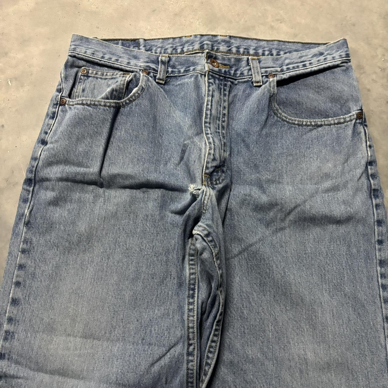 Japanese Brand × Vintage Crazy Vintage Y2K/2000s Grunge Medium Wash Skater Denim Jeans! Size US 34 / EU 50 - 5 Thumbnail