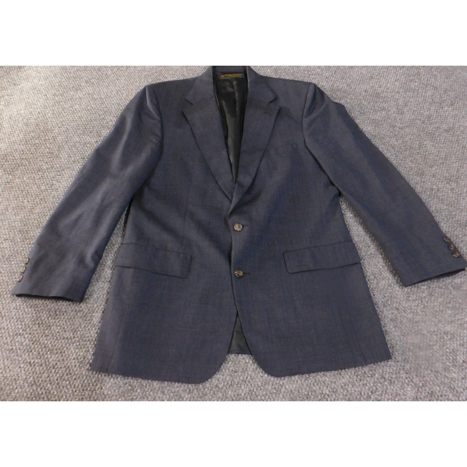 Brooks Brothers Brooks Brothers Blazer Mens 42 Long Blue Wool Two Button Sport Coat Jacket USA Size 42R - 2 Thumbnail