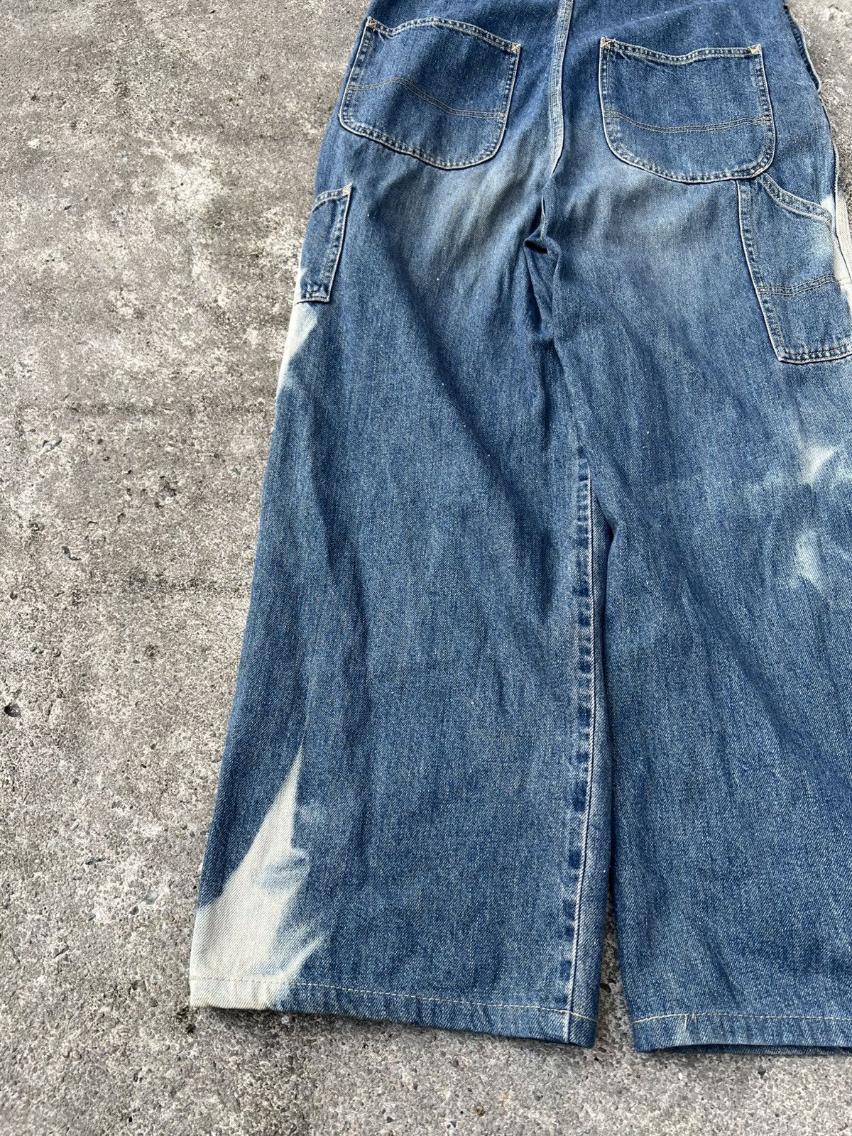 Japanese Brand 💥90’s Bobson Sun Sister Faded Overall Denim Size US 32 / EU 48 - 11 Thumbnail