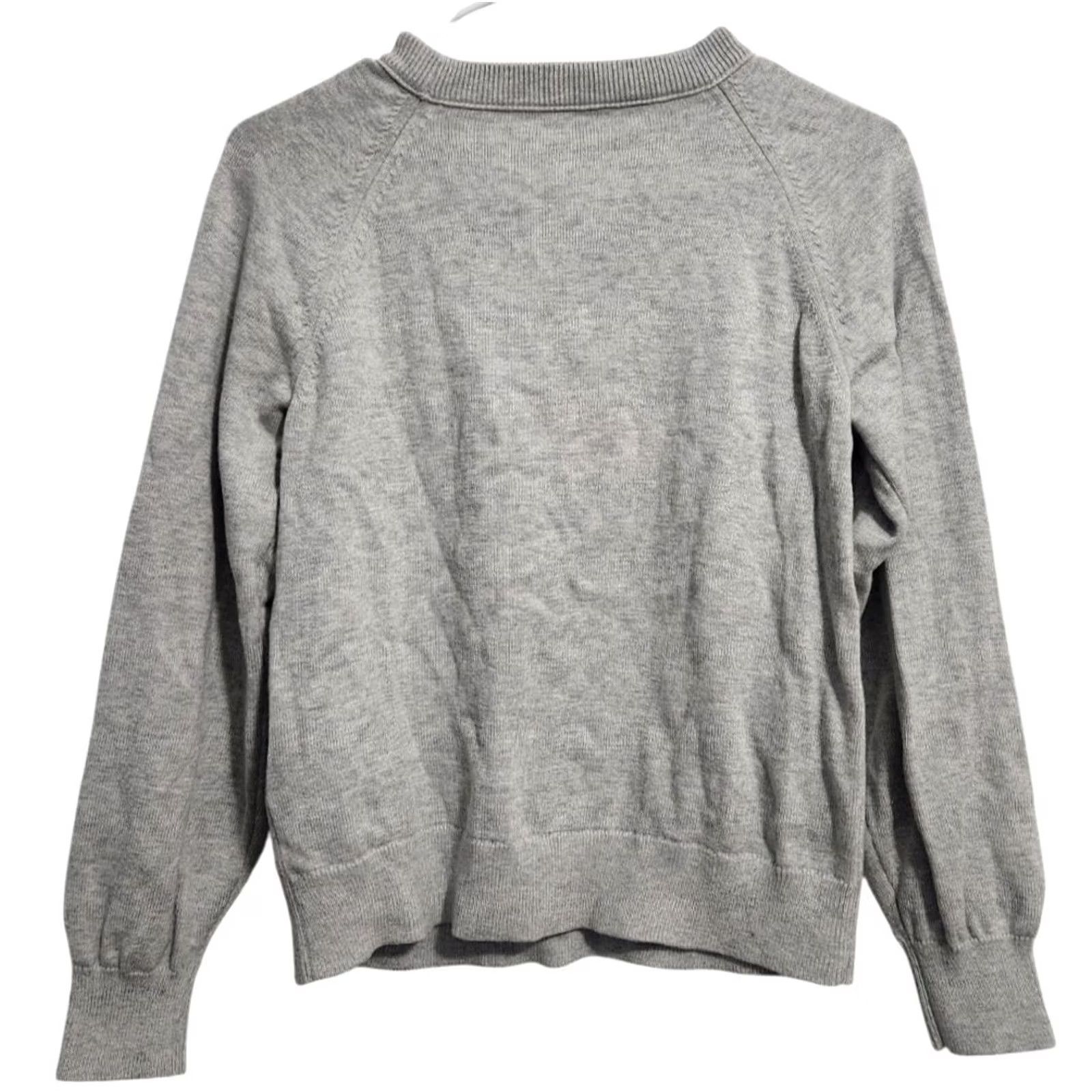 J.Crew J. Crew Womens XXS Cotton Cashmere Sweater Crewneck Pullover Long Sleeve Gray Size XXS / US 00 / IT 34 - 2 Thumbnail