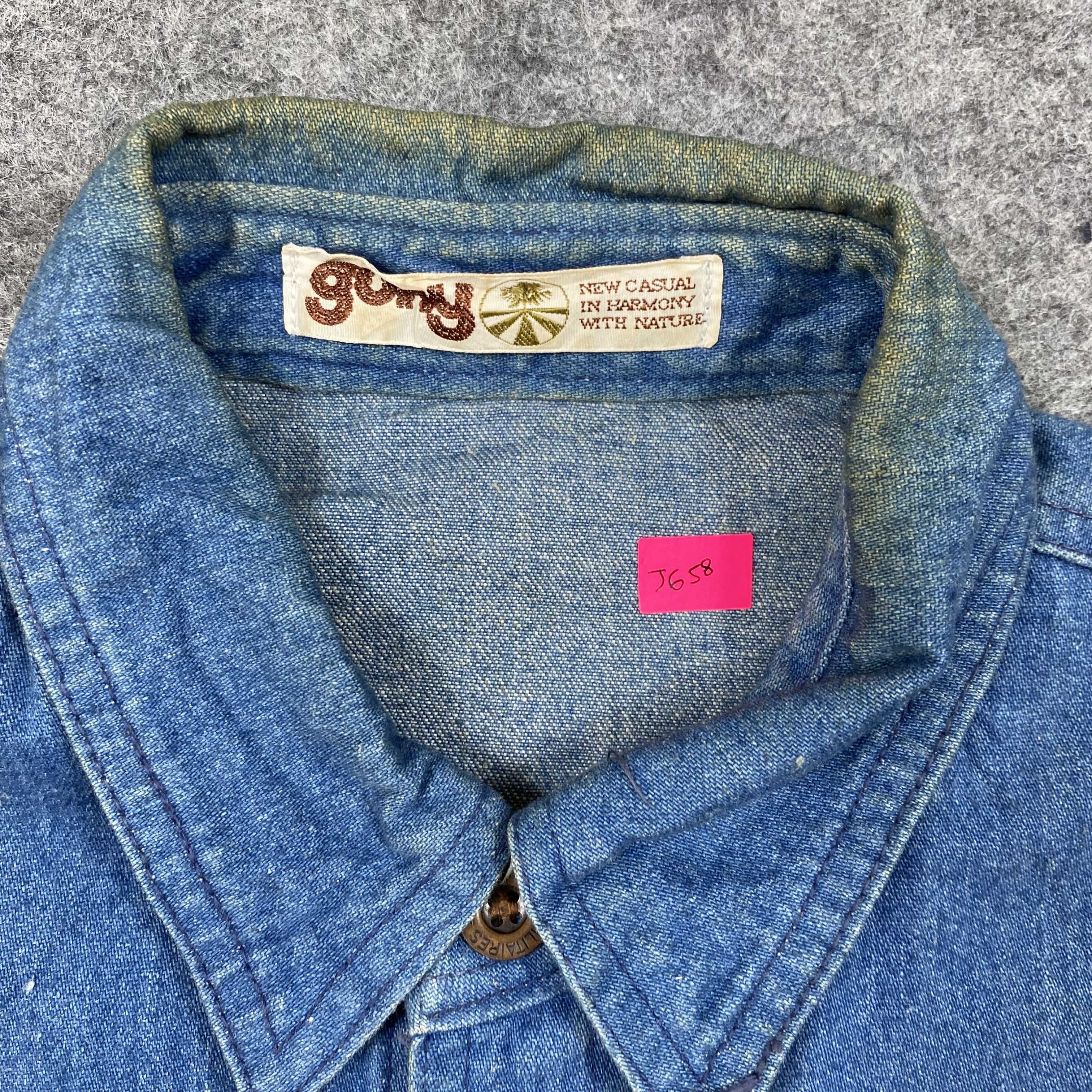 Vintage Vintage 70s GUNY Japan Denim Safari Jacket-J658 Size US S / EU 44-46 / 1 - 12 Thumbnail