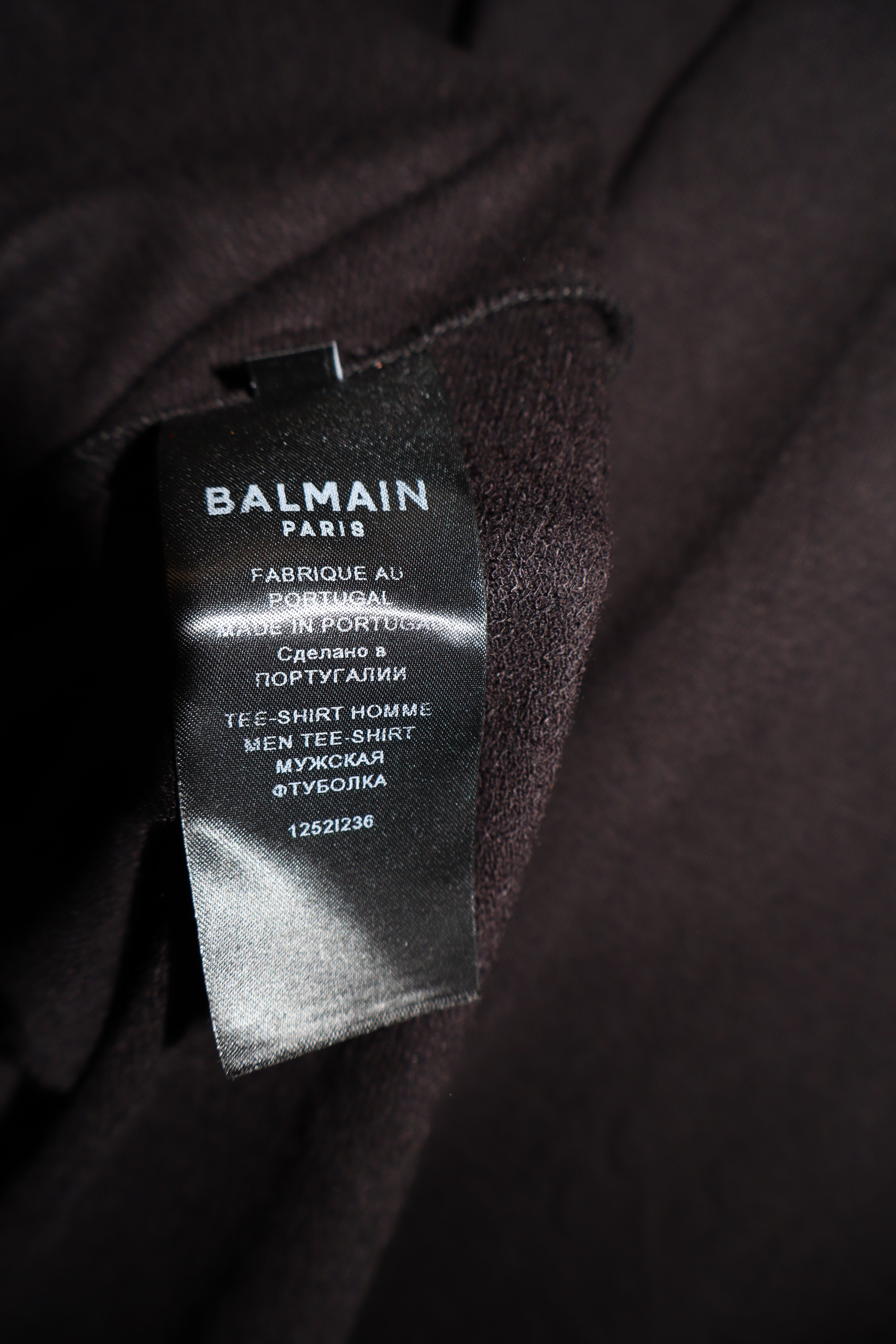 Balmain 3D FLOCK PRINT LOGO T-SHIRT Size US S / EU 44-46 / 1 - 10 Thumbnail