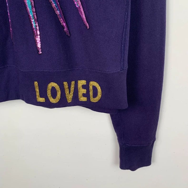 Gucci Gucci Dark purple sequin flying saucer cotton round-neck lo Size US S / EU 44-46 / 1 - 4 Thumbnail
