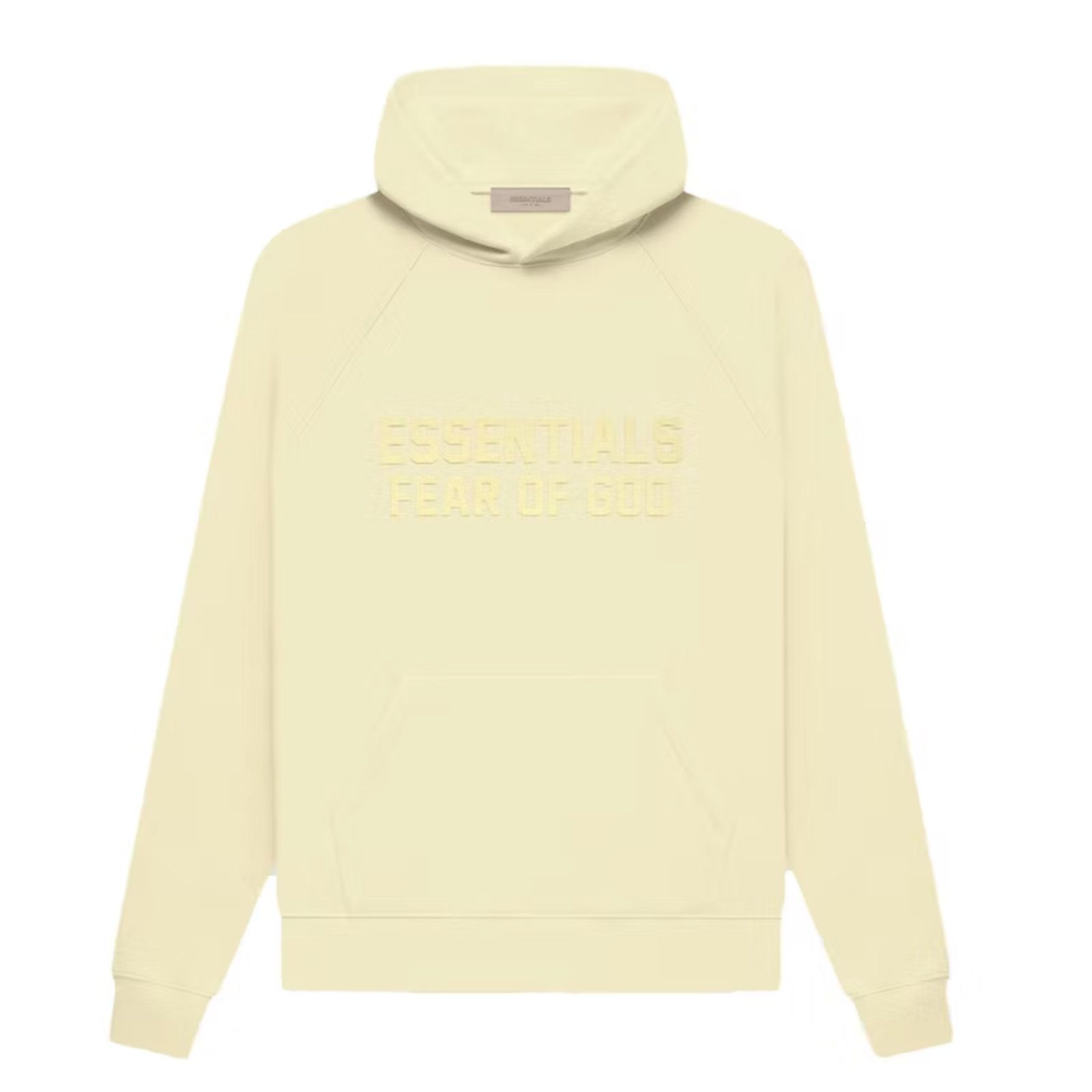 image of Fear Of God Essentials Hooded Sweatshirt Canary Yellow, Men's (Size XL)