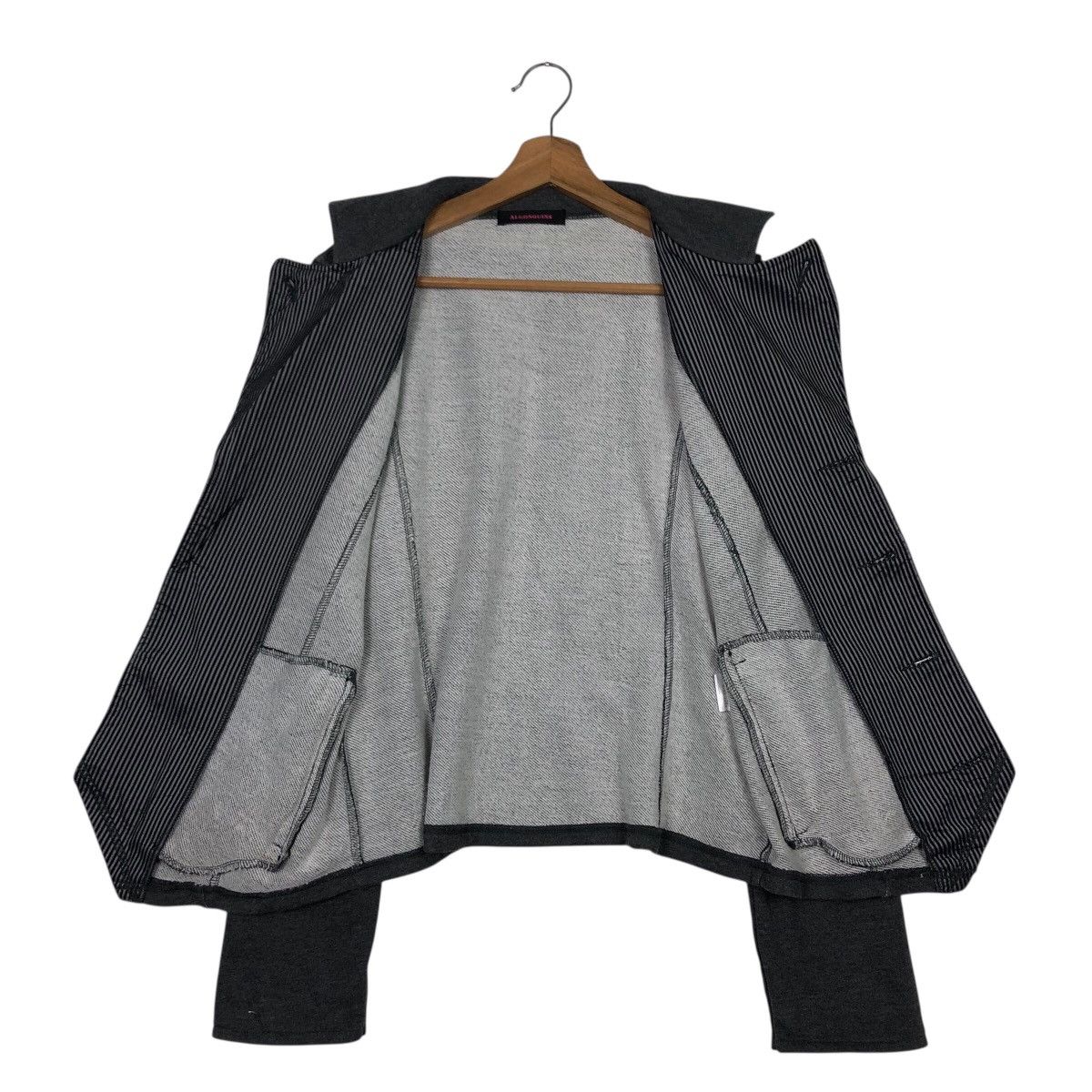 Hysteric Glamour 📌Cropped Biker Jacket Double Collar Algonquins Rich Grey Size US M / EU 48-50 / 2 - 14 Thumbnail