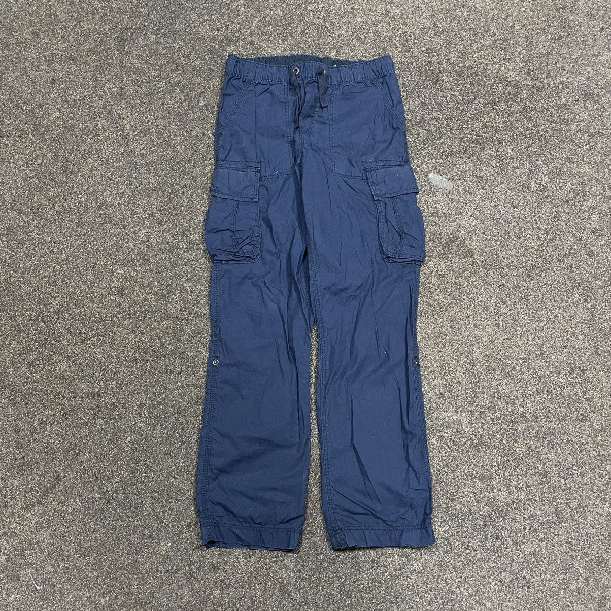Vintage Vintage Y2K Baggy Cargo Pants Navy Skate Streetwear Faded 29 Size US 29 - 1 Thumbnail