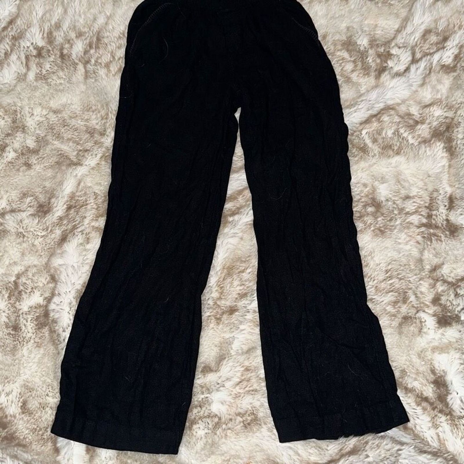 Other Briggs Black Wide Leg Lightweight Pants | Sz S Size 27" / US 4 / IT 40 - 2 Thumbnail