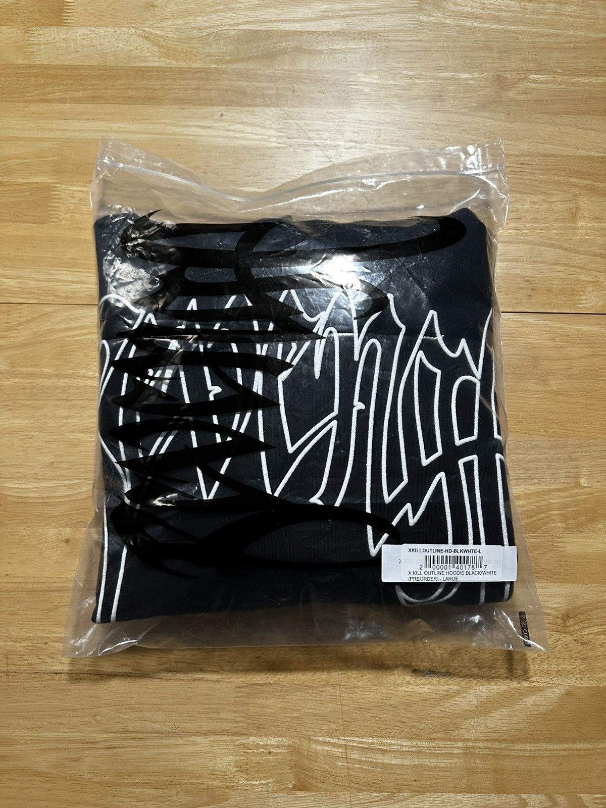 Revenge Revenge Kill Outline Hoodie White/Black - L Size US L / EU 52-54 / 3 - 2 Thumbnail