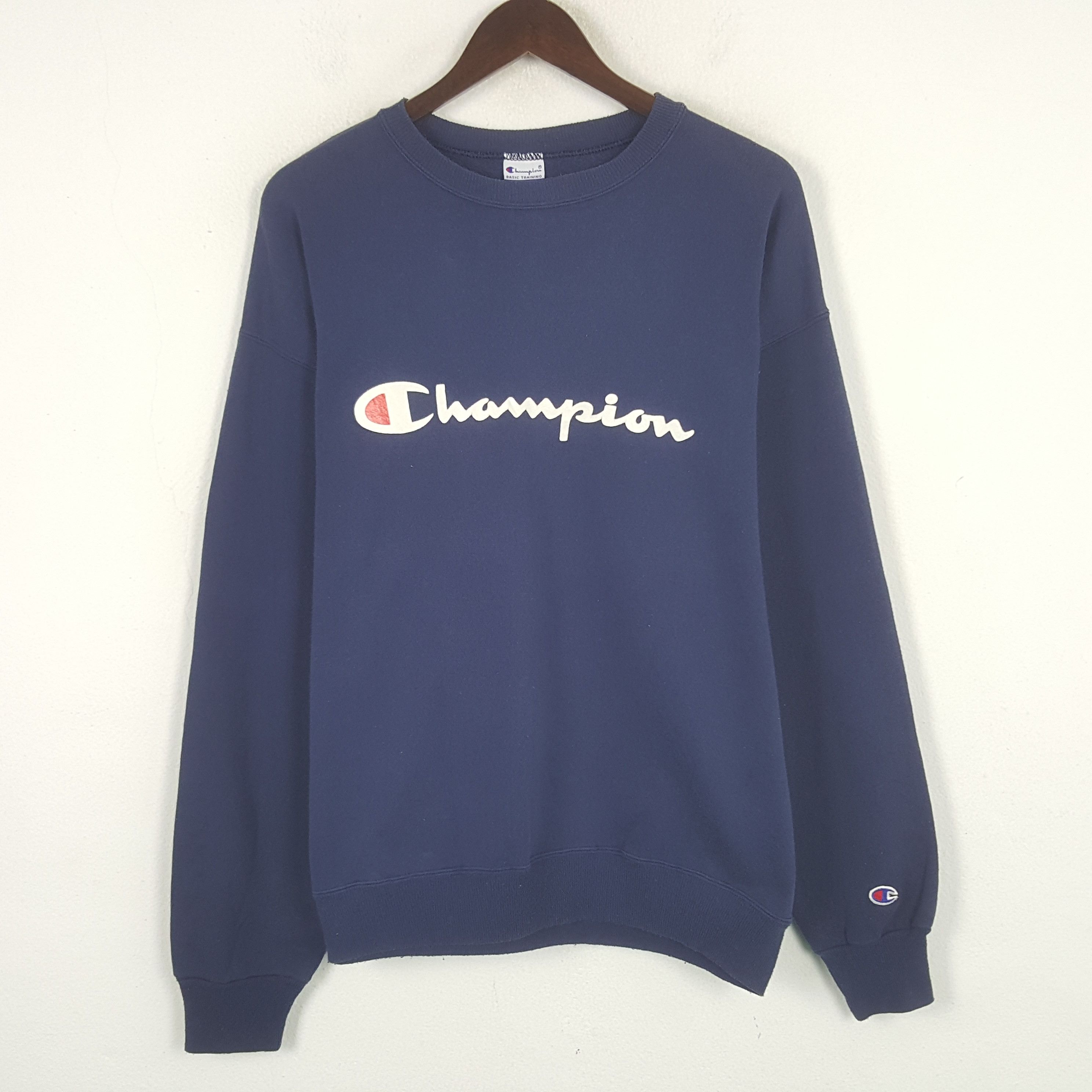 Champion × Vintage Vintage Champion Spell Out Sweeatshirt Size US L / EU 52-54 / 3 - 1 Thumbnail