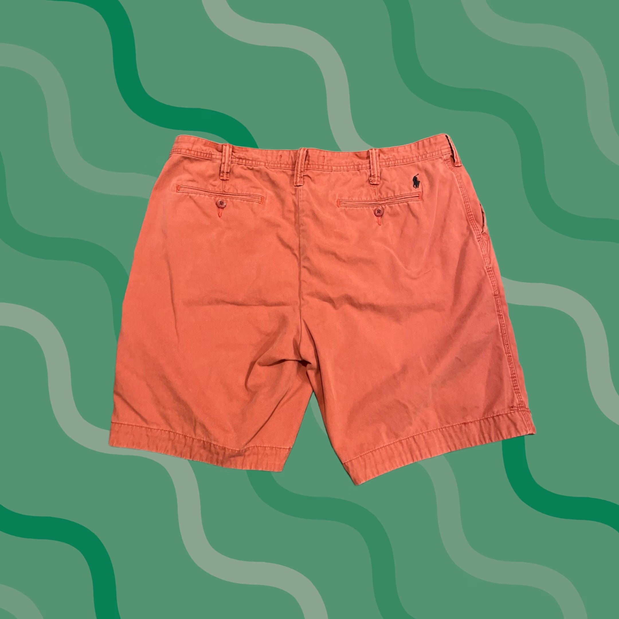 Polo Ralph Lauren Polo Ralph Lauren Shorts Mens 40 Red Salmon Chino Outdoor Pony Relaxed Fit F183 Size US L / EU 52-54 / 3 - 1 Thumbnail