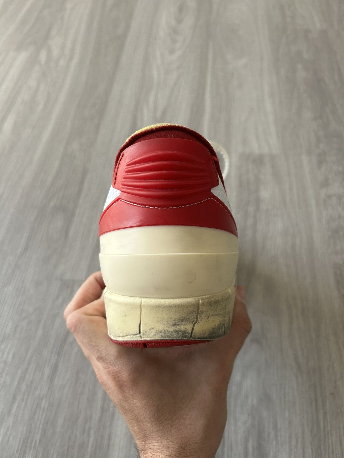 Jordan Brand × Off-White Off-White X Air Jordan Retro 2 Low White Varsity Red Size 11 Size US 11 / EU 44 - 10 Thumbnail