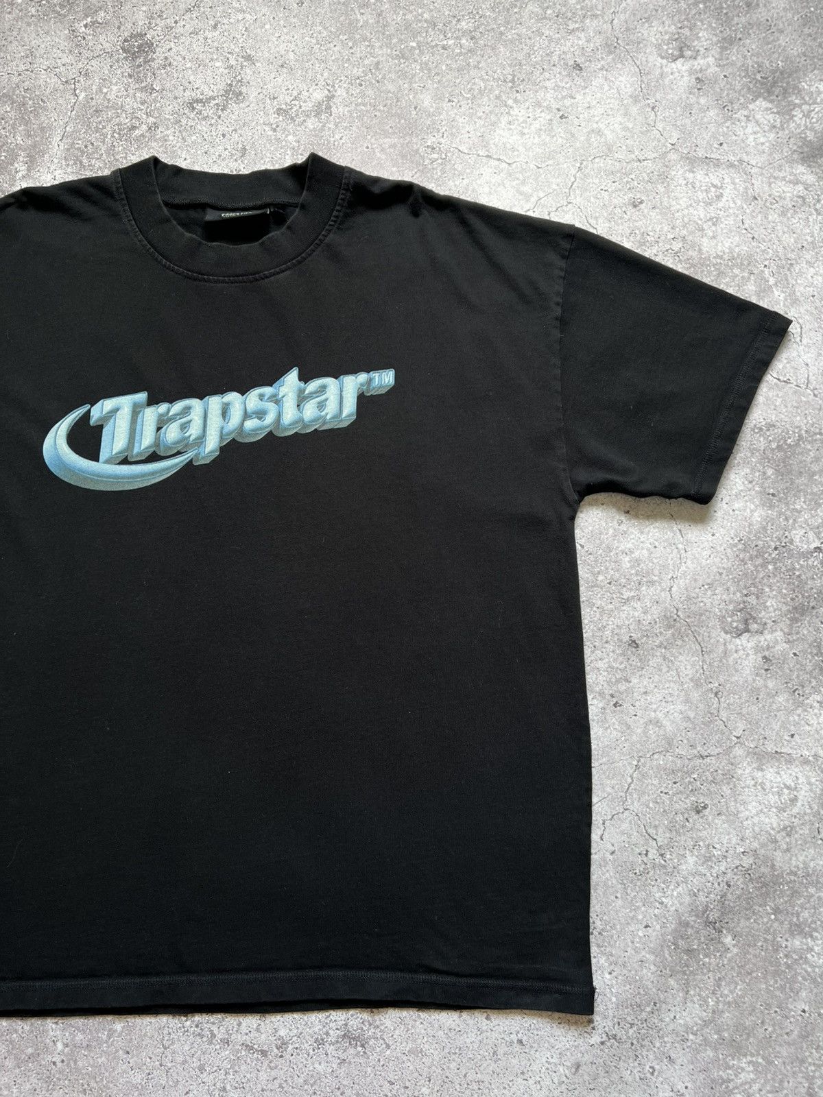 Trapstar London Trapstar Oversize Fit T-shirt Black Blue Men's Cotton Size US XXL / EU 58 / 5 - 3 Thumbnail
