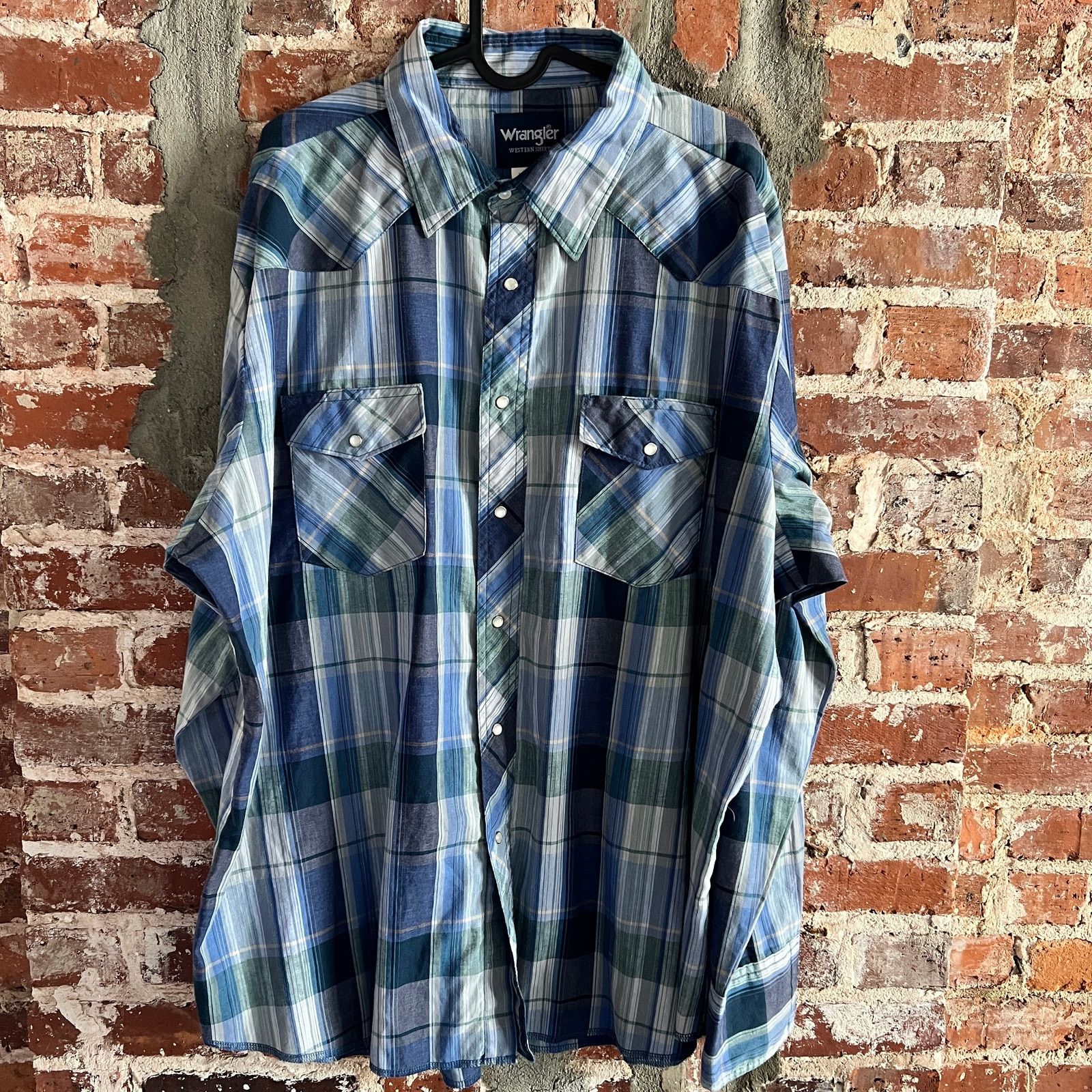 Wrangler Wrangler Men's Pearl Snap Shirt Size XXL 28x32 Size US XXL / EU 58 / 5 - 2 Thumbnail