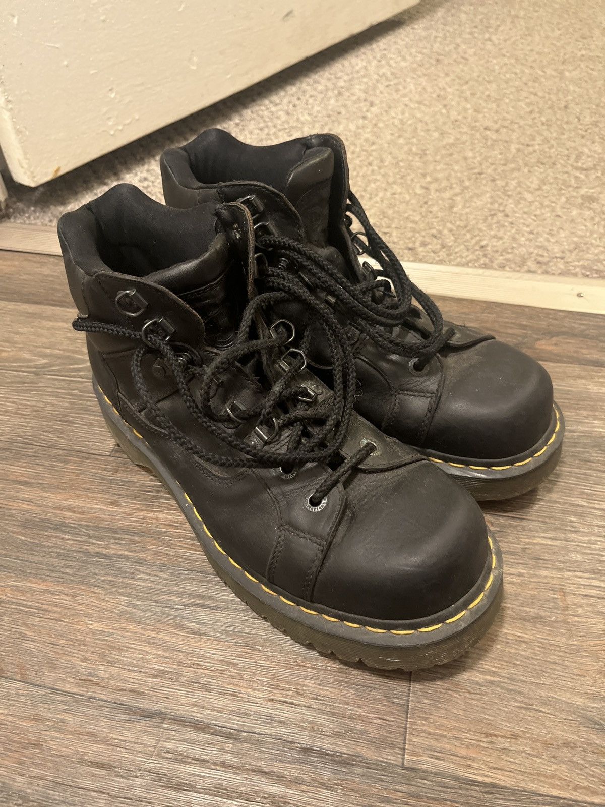 image of Dr Martens Dr.martens Big “Y2K” Boots in Black, Men's (Size 11)