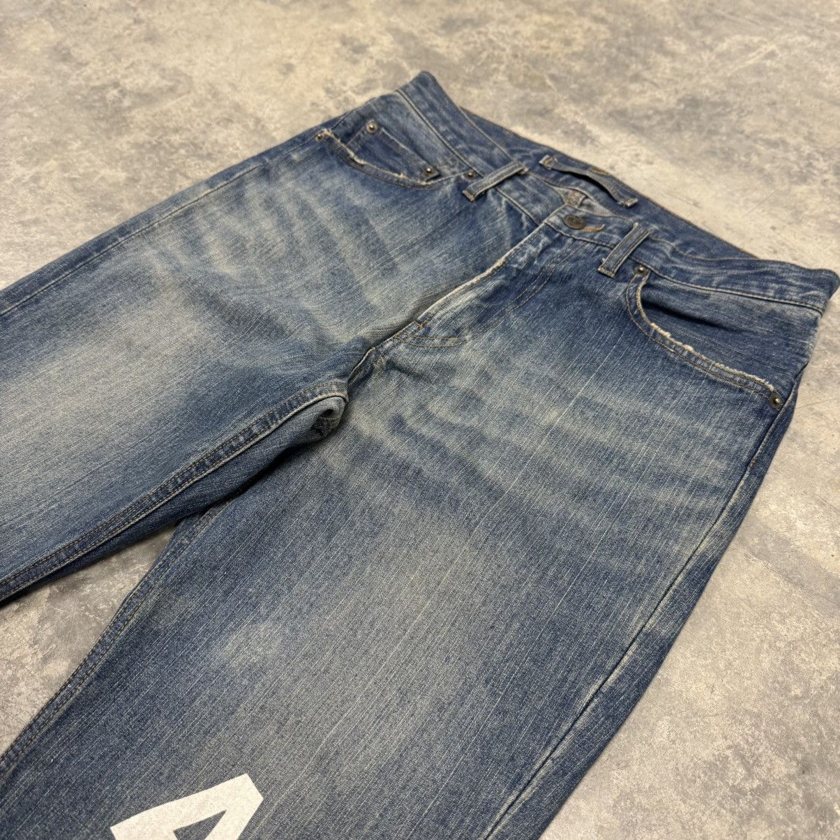PPFM PPFM Alphabet Spellout Japanese Denim Jeans Size US 32 / EU 48 - 3 Thumbnail