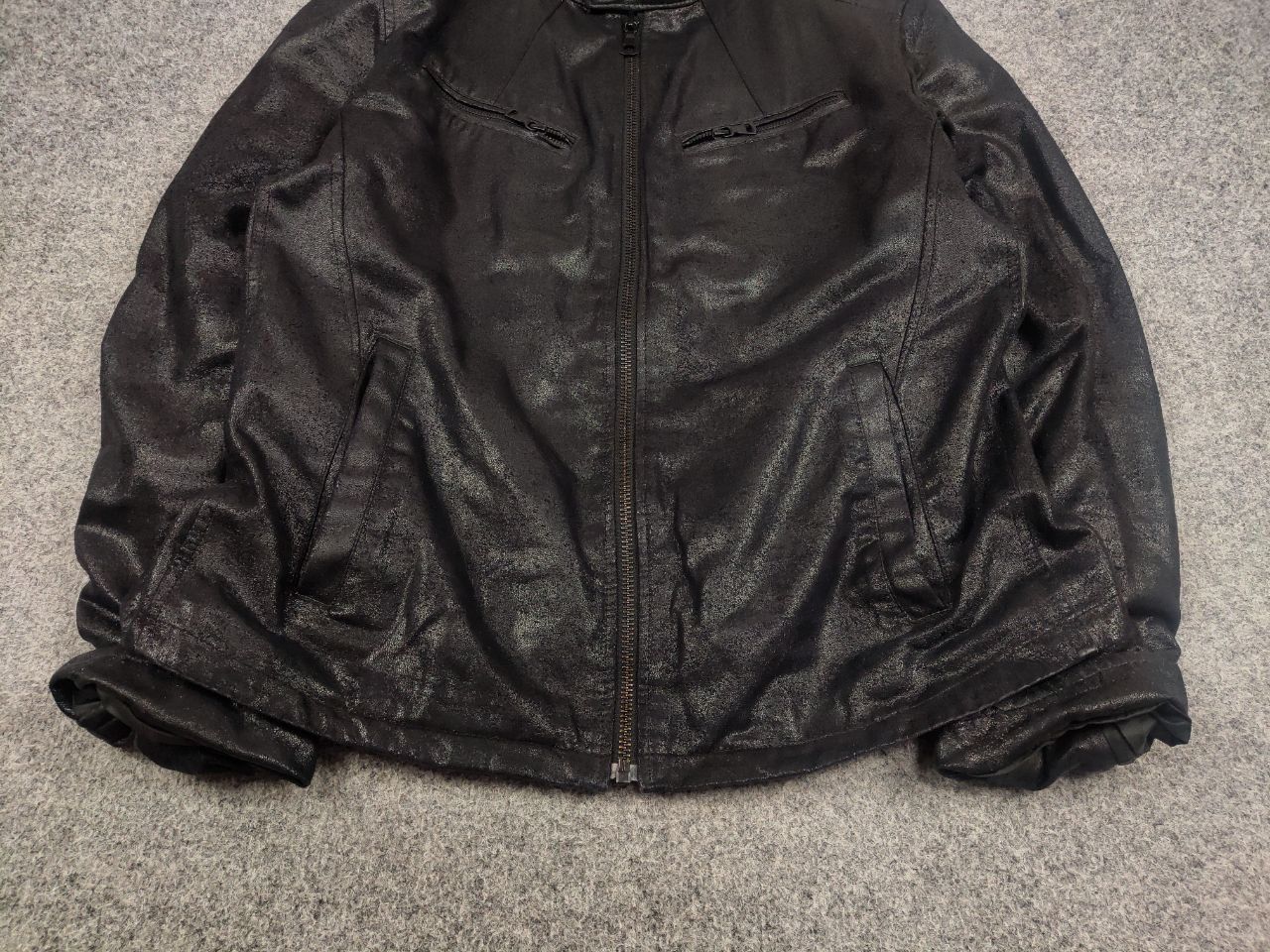 Uniqlo Uniqlo Synthetic Leather Biker Zip Black Mens Jacket Size US L / EU 52-54 / 3 - 9 Thumbnail