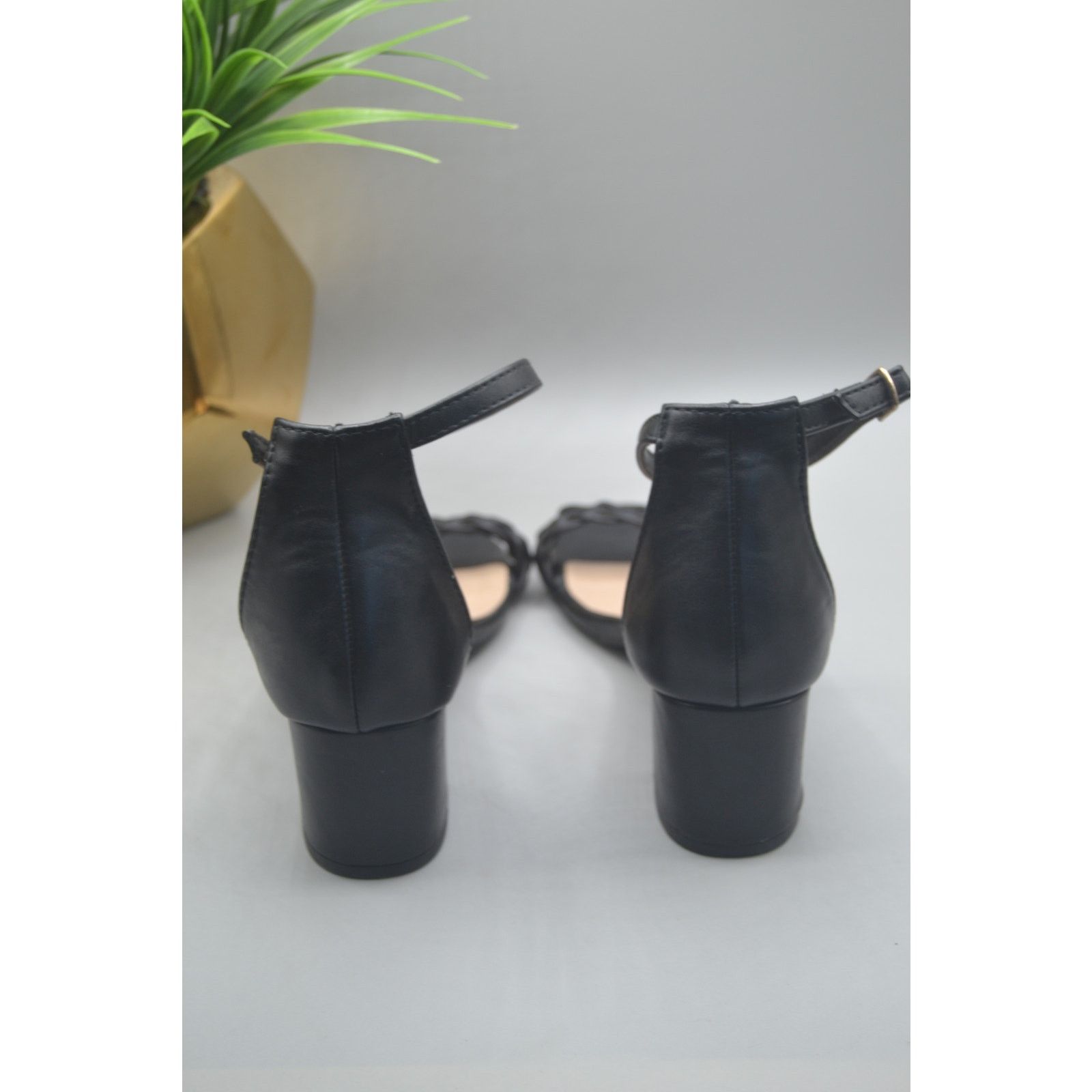 Other Black Size 7 BonnieBell Short Heels With Adjustable Strap Size US 7 / IT 37 - 6 Thumbnail
