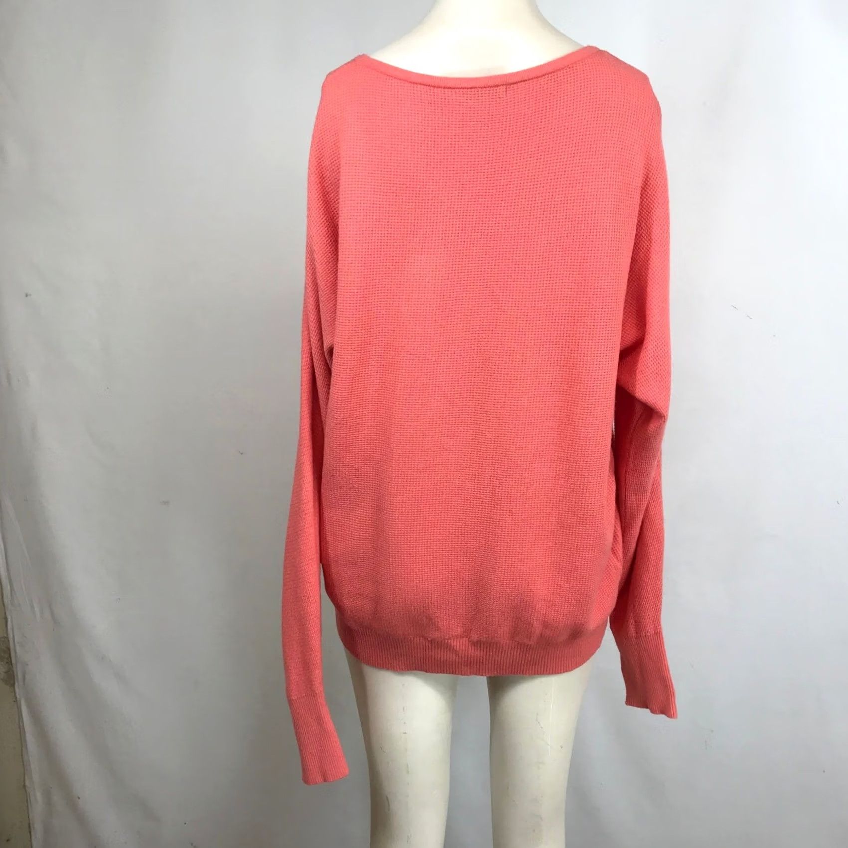 Vintage VINTAGE STACCATO Coral Waffle Knit Long Sleeve Crew Neck Sweater XL Size XL / US 12-14 / IT 48-50 - 5 Thumbnail