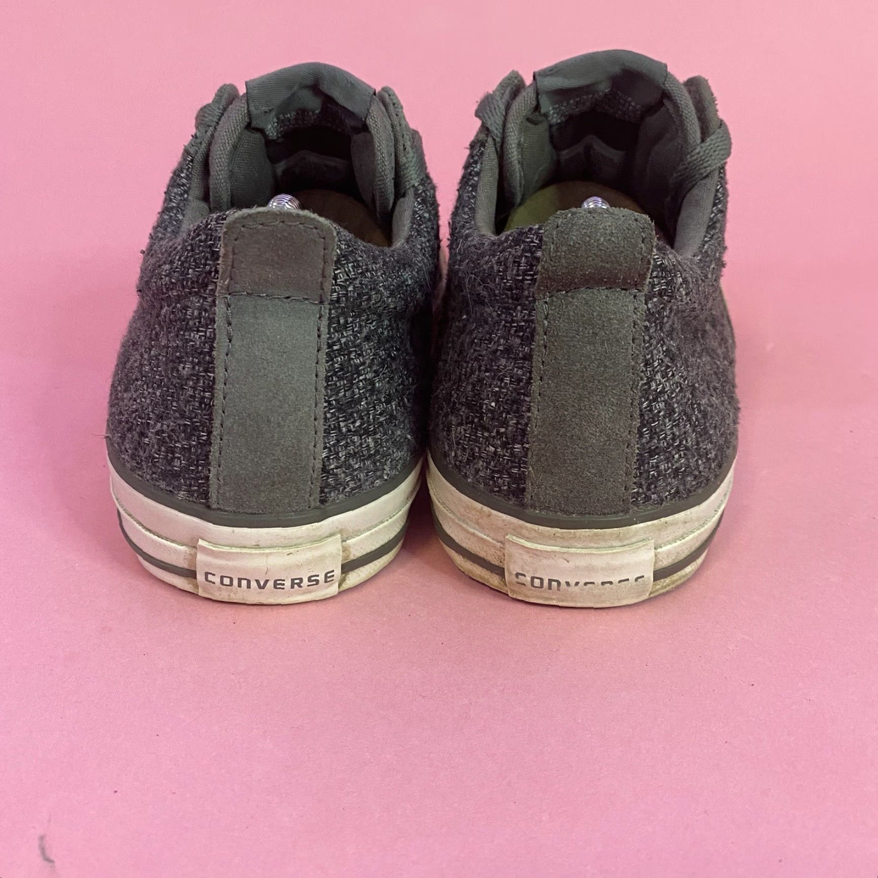 Converse VINTAGE? No—Actually Converse Mens Chuck Taylor All Star Low Top Sneaker Grey Fabric Casual Sneakers 10.5 Mens Shoes Size US M / EU 48-50 / 2 - 5 Thumbnail