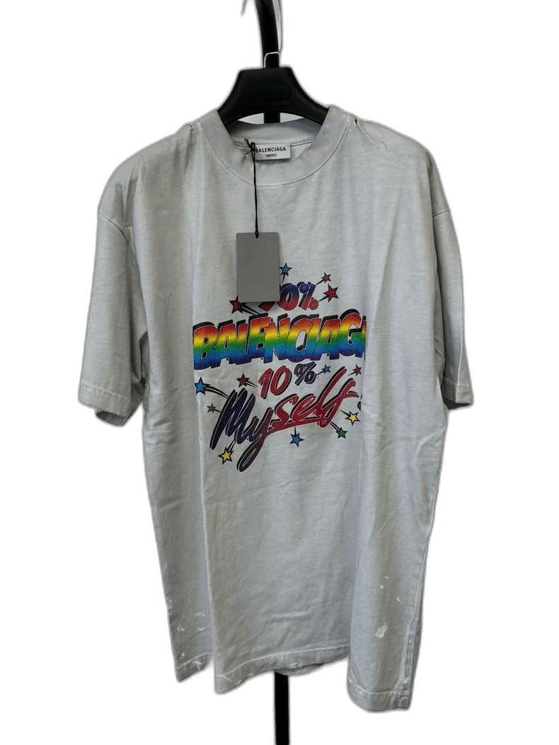 Balenciaga Balenciaga SS22 Gray Short Sleeve Logo T-shirt Size US XS / EU 42 / 0 - 1 Thumbnail