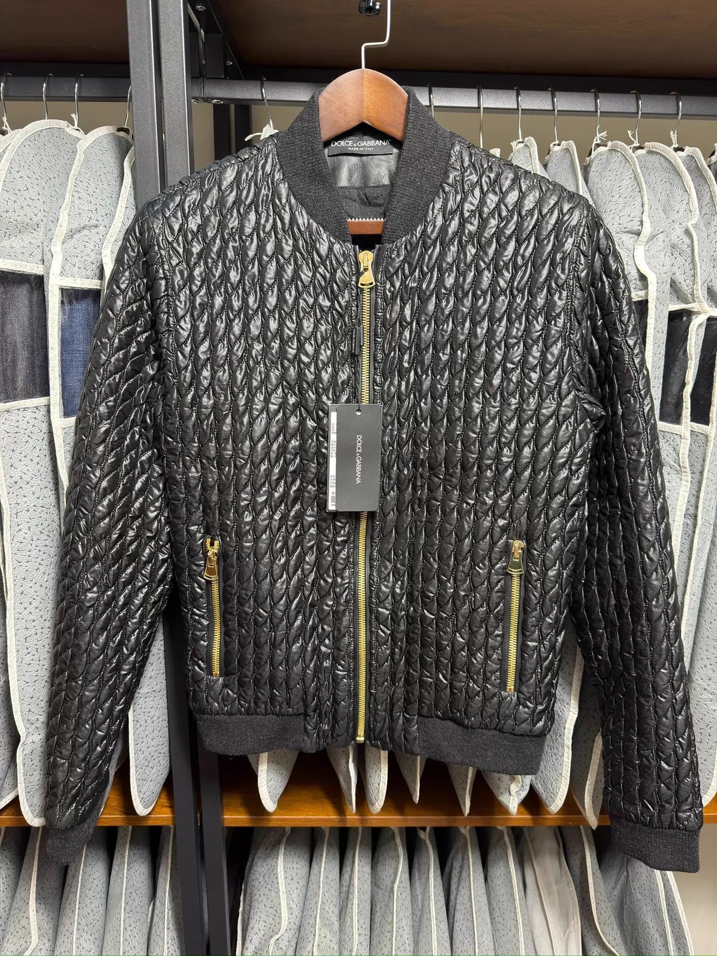 Dolce & Gabbana Black Quilted er Jacket Size M Size US XXS / EU 40 - 1 Thumbnail