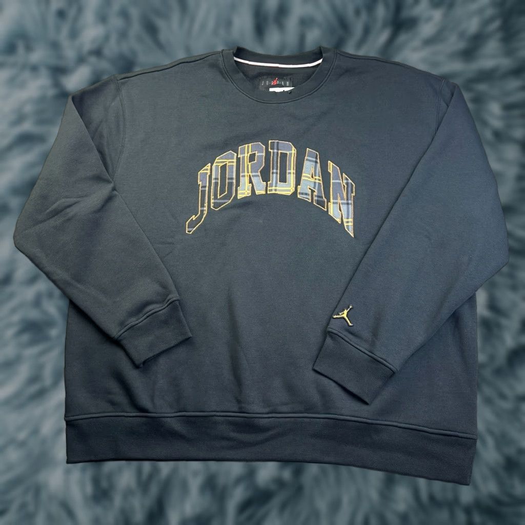 Nike Jordan Sweatshirt Mens 2XL Holliday Essential Fleece Plaid Air Size US XXL / EU 58 / 5 - 1 Thumbnail