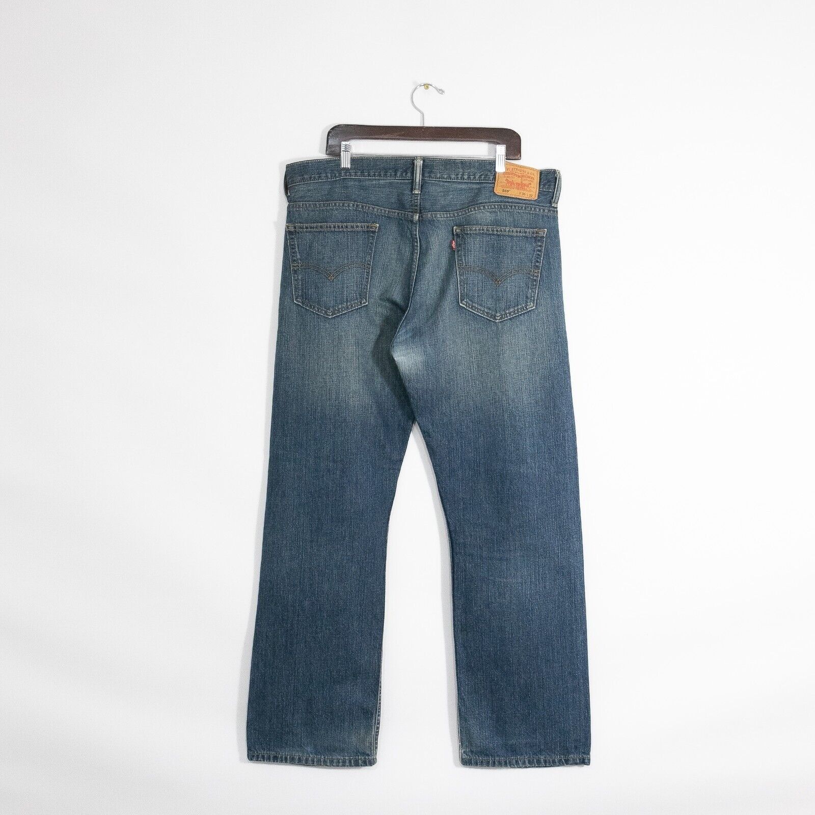 Levi's × Vintage Vintage Y2K Levis 569 Jeans 38x32 - Relaxed Straight Leg Size US 38 / EU 54 - 4 Thumbnail