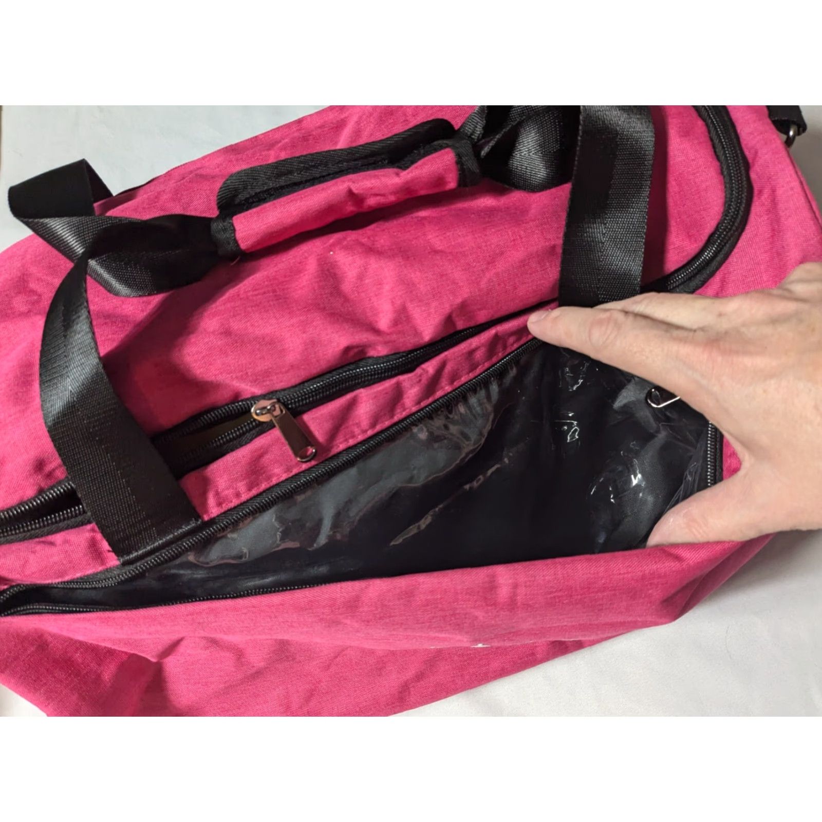 Pinko KEE SPENCE Women Pink Duffle Bag Large EUC Size ONE SIZE - 6 Thumbnail