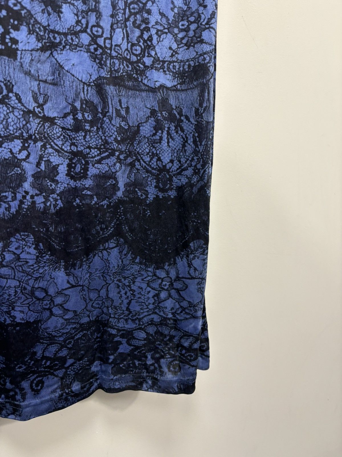 Diesel Diesel Women’s NEW Blue/Black Lace-Print Viscose Maxi Skirt Size 32" / US 10 / IT 46 - 6 Thumbnail