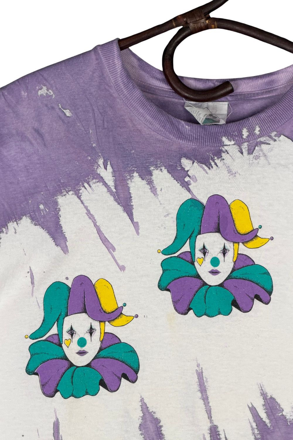 Vintage Vintage 90s Tie Dye Jester Graphic Tee Made in USA Single Size US L / EU 52-54 / 3 - 6 Thumbnail