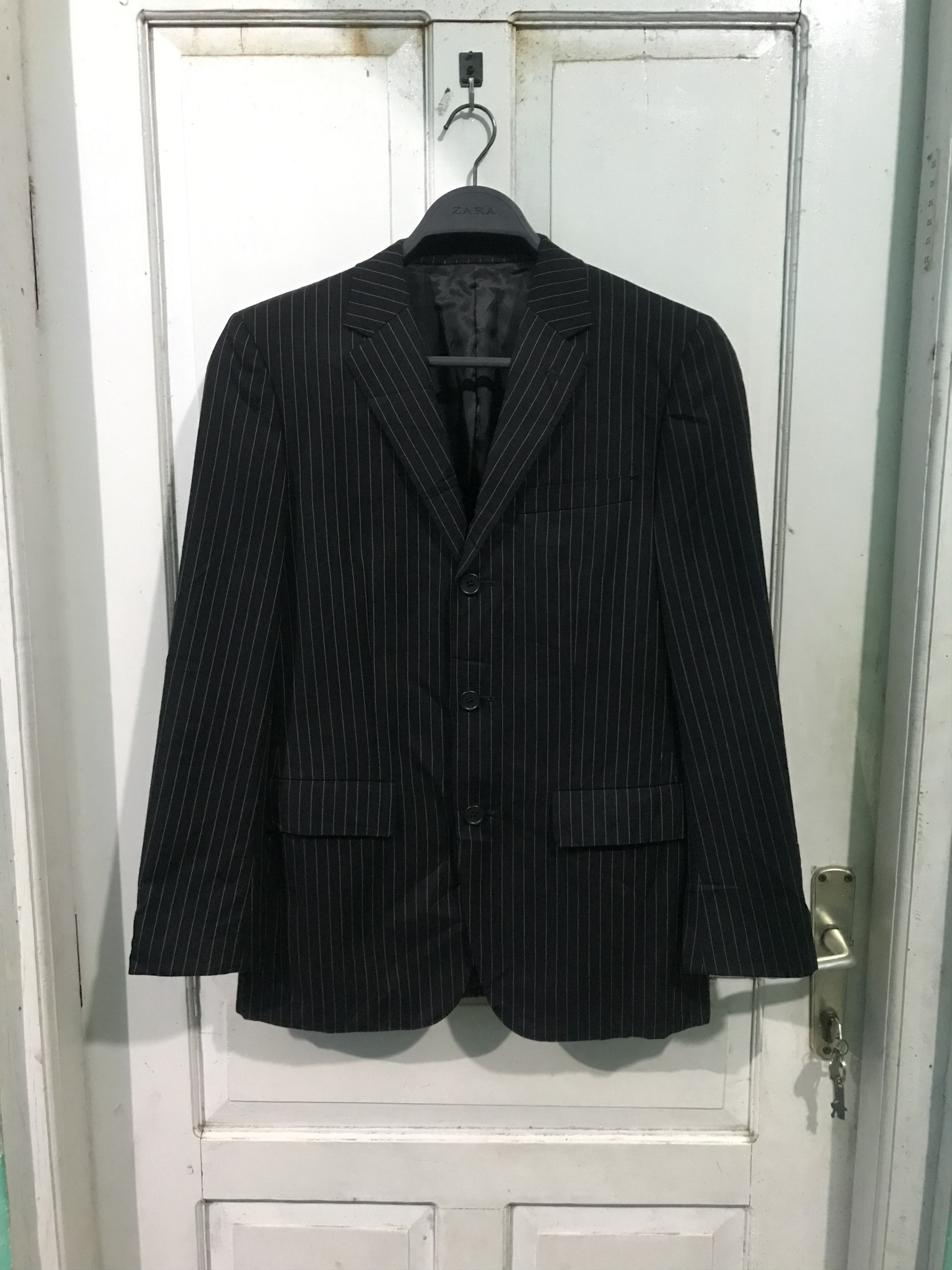 Yohji Yamamoto Yohji yamamoto against all risks stripe suits Size 36R - 1 Thumbnail