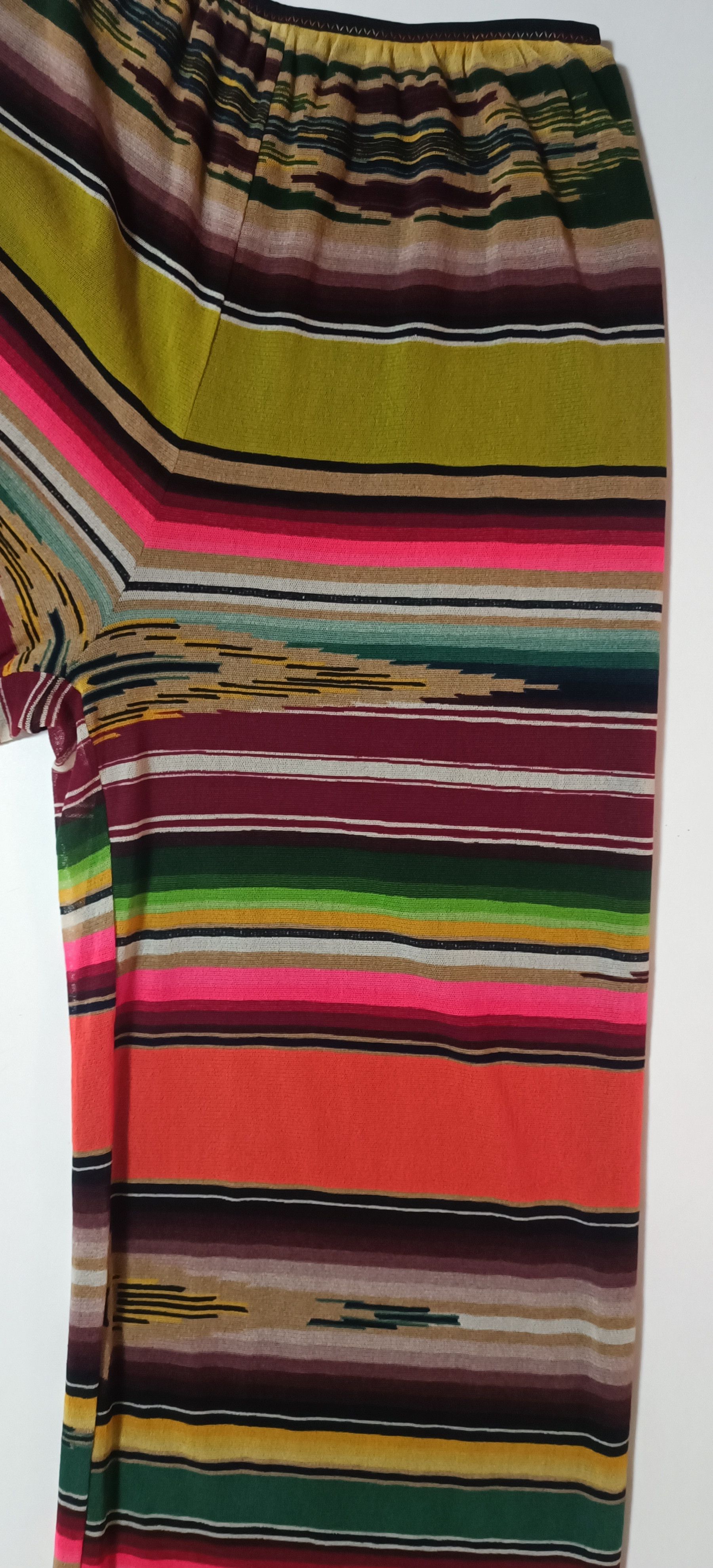 Jean Paul Gaultier SS2005 - Multicolor stripes double layer - mesh nylon Pants Size 25" / US 0 / IT 36 - 7 Thumbnail