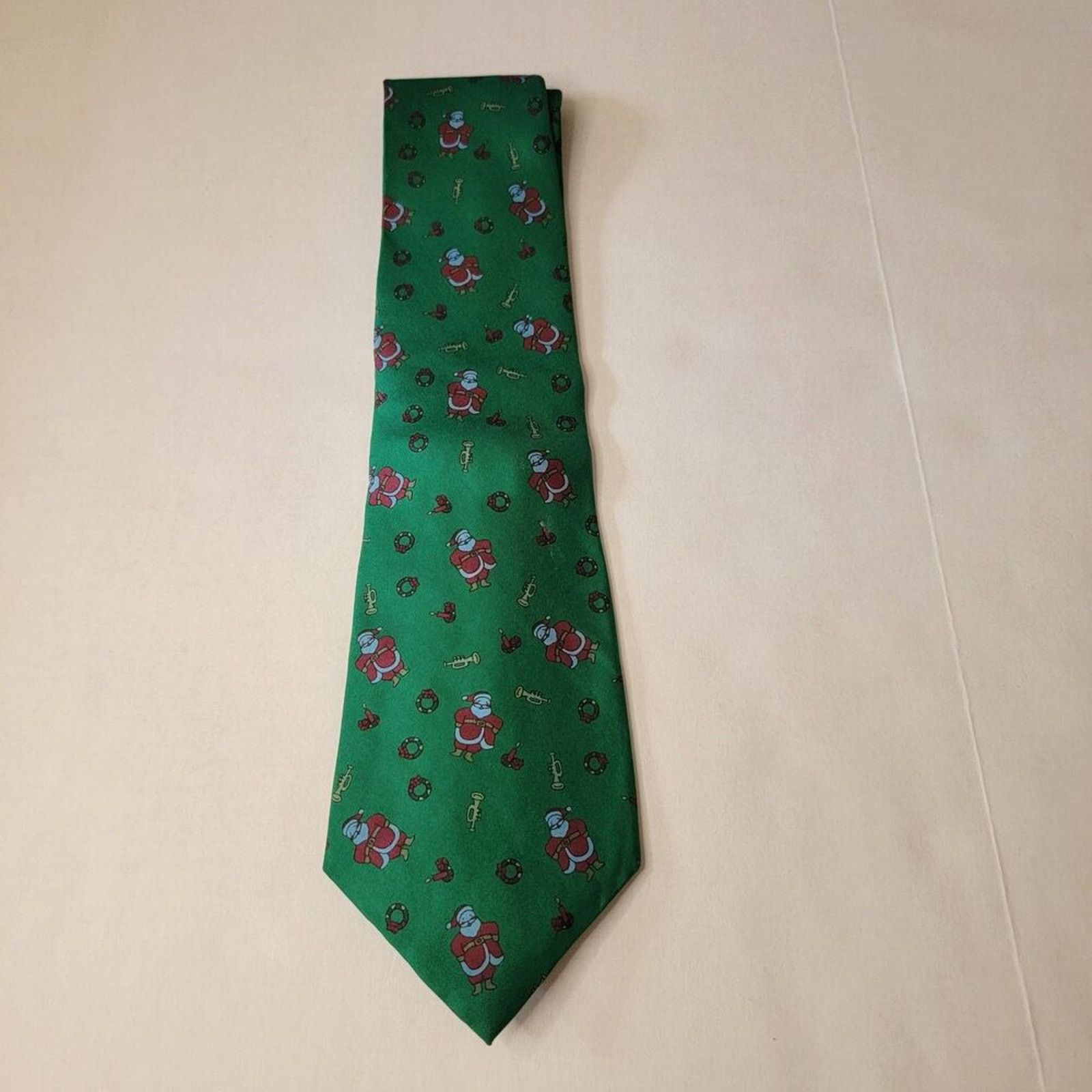 Other VTG Cambridge Classics Mervyns Christmas Tie Santa 100% Silk Size ONE SIZE - 2 Thumbnail