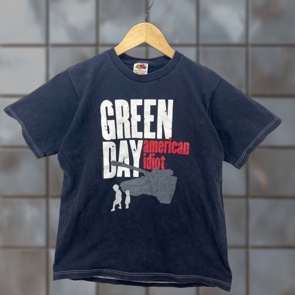 VINTAGE Y2K Green Day American Idiot Tour T Shirt XS