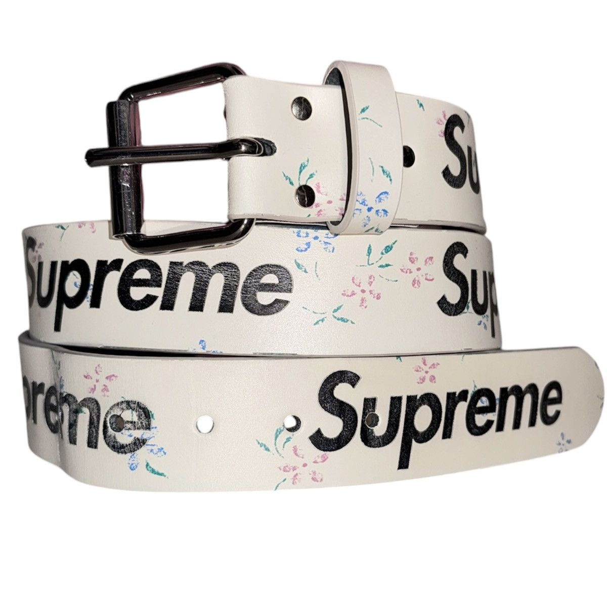 Supreme Grey snakeskin print Leather Belt Authentic Supreme | Grailed