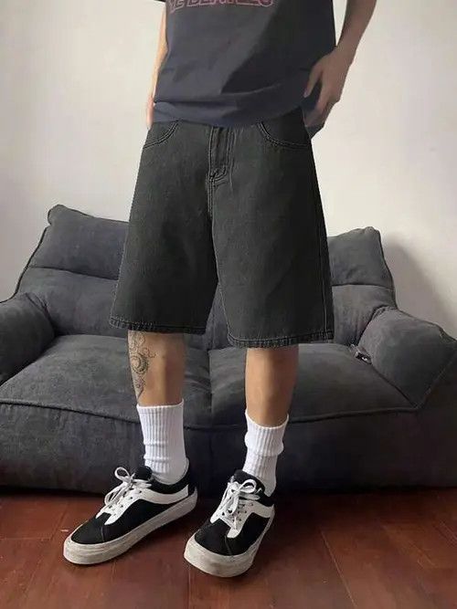 Japanese Brand × Vintage Y2K Vintage EDGY denim jorts shorts Size US 32 / EU 48 - 1 Thumbnail