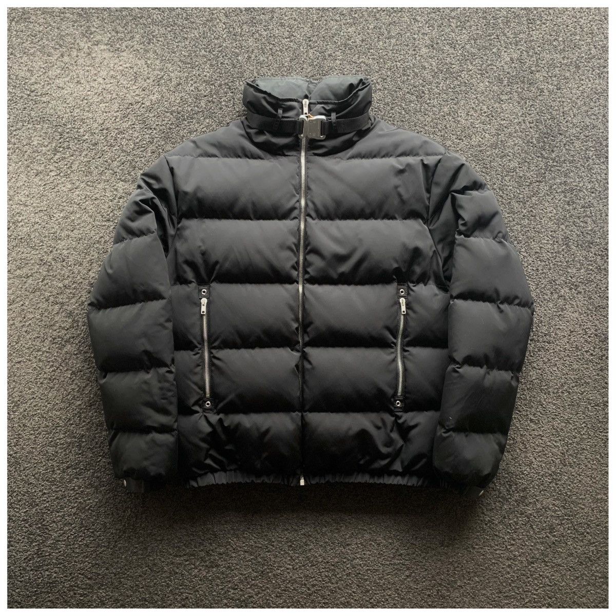 Alyx Alyx Roller Coaster Nylon Down Puffer Jacket Black | Grailed