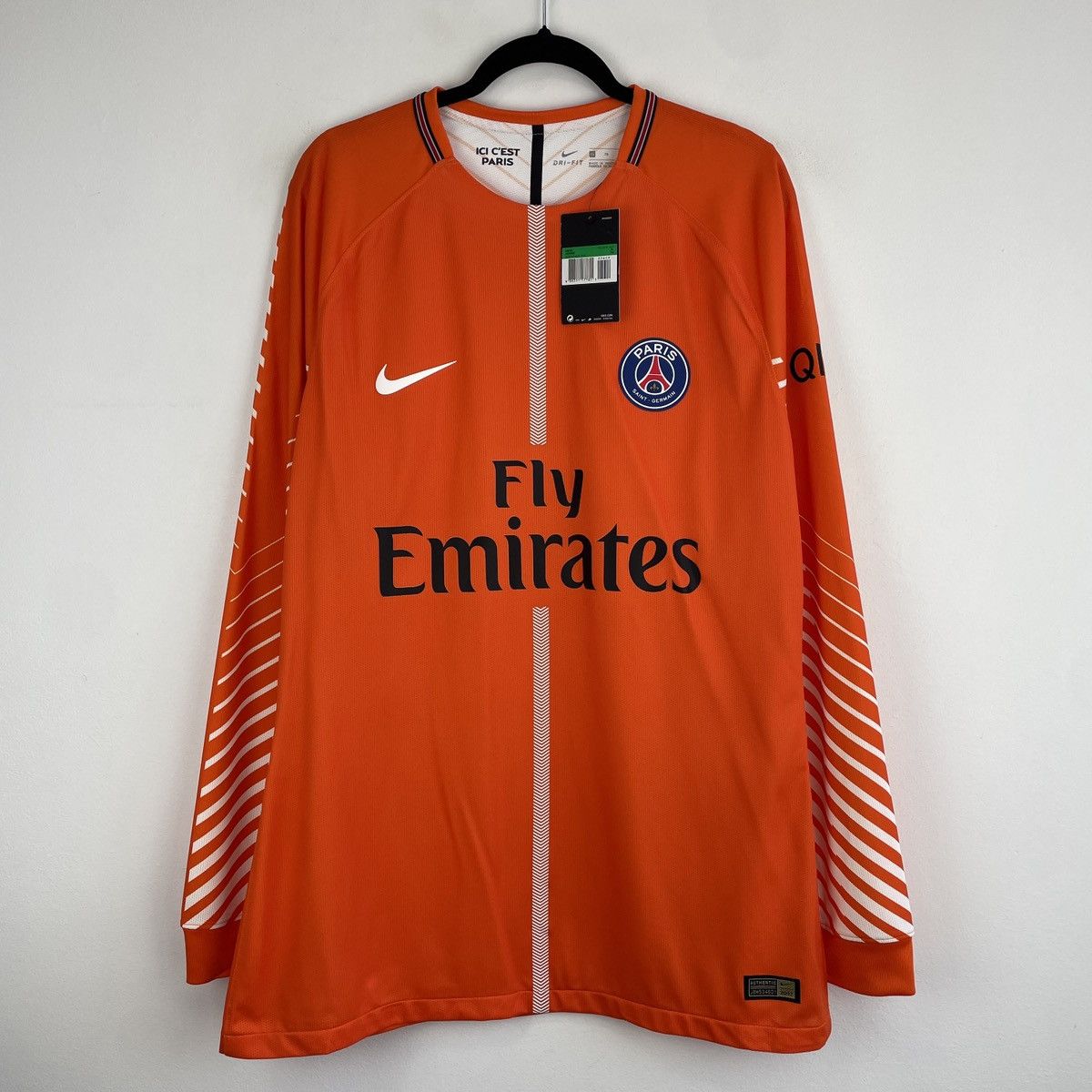 Psg Jordan Psg Shirt Orange Paris Saint-Germain Nike Authentic