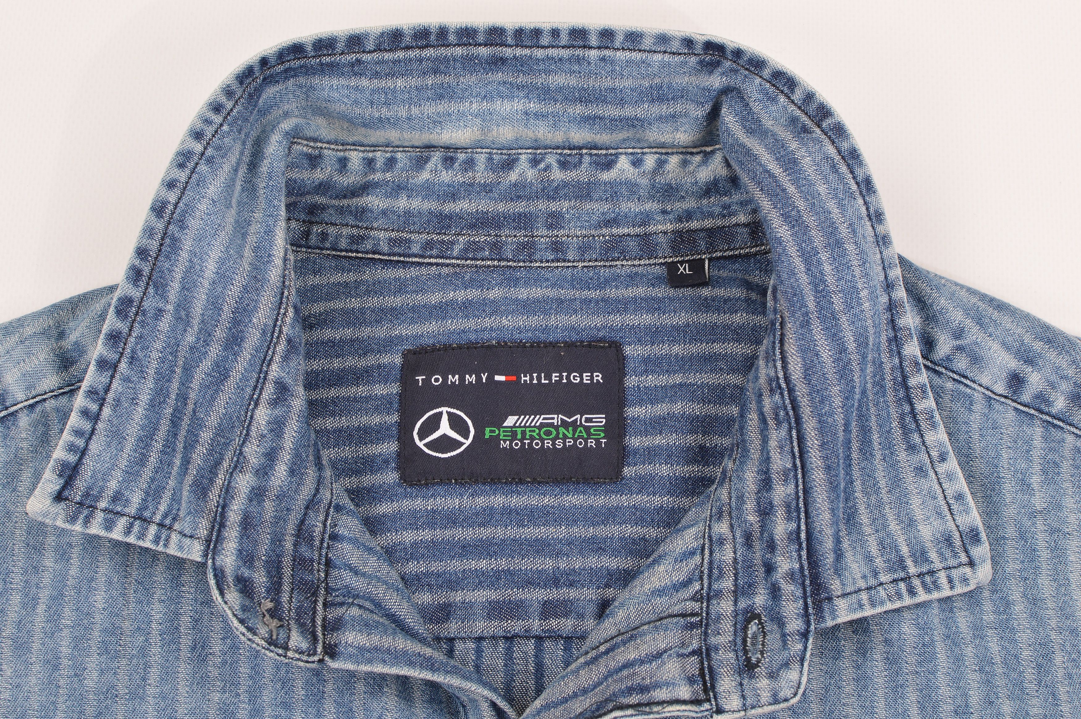Tommy Hilfiger Tommy Hilfiger AMG Petronas Motorsport Denim Button Shirt Size US XL / EU 56 / 4 - 5 Thumbnail