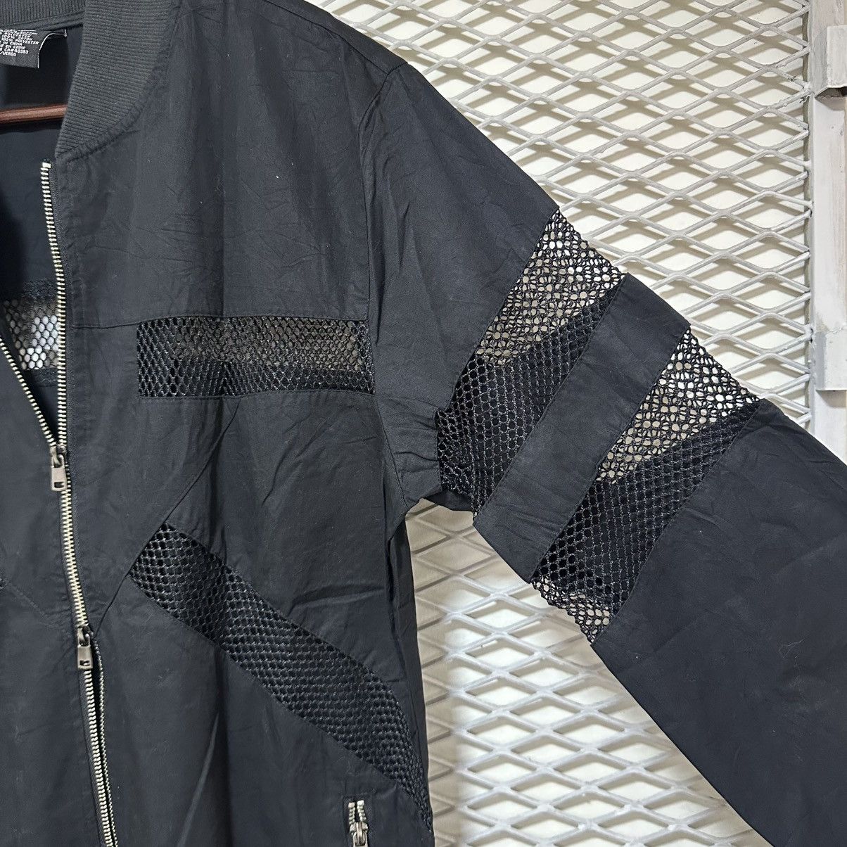 Issey Miyake DOUBLEZIP BOMBER JACKET ISSEY MIYAKE STYLE WITH MESH PATTERN Size US M / EU 48-50 / 2 - 4 Thumbnail