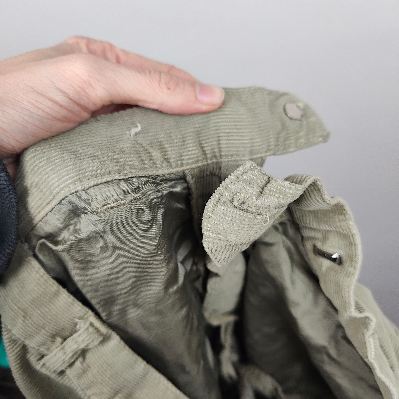 120% Lino 120% Lino Corduroy Pants Mens 44 US 28 Tan Straight Leg Size US 28 / EU 44 - 7 Thumbnail
