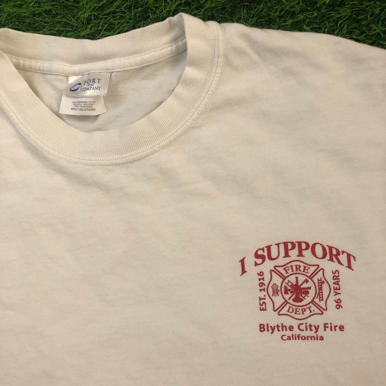Other White Blythe City, California Fire Department Graphic Tee Size US XXL / EU 58 / 5 - 3 Thumbnail