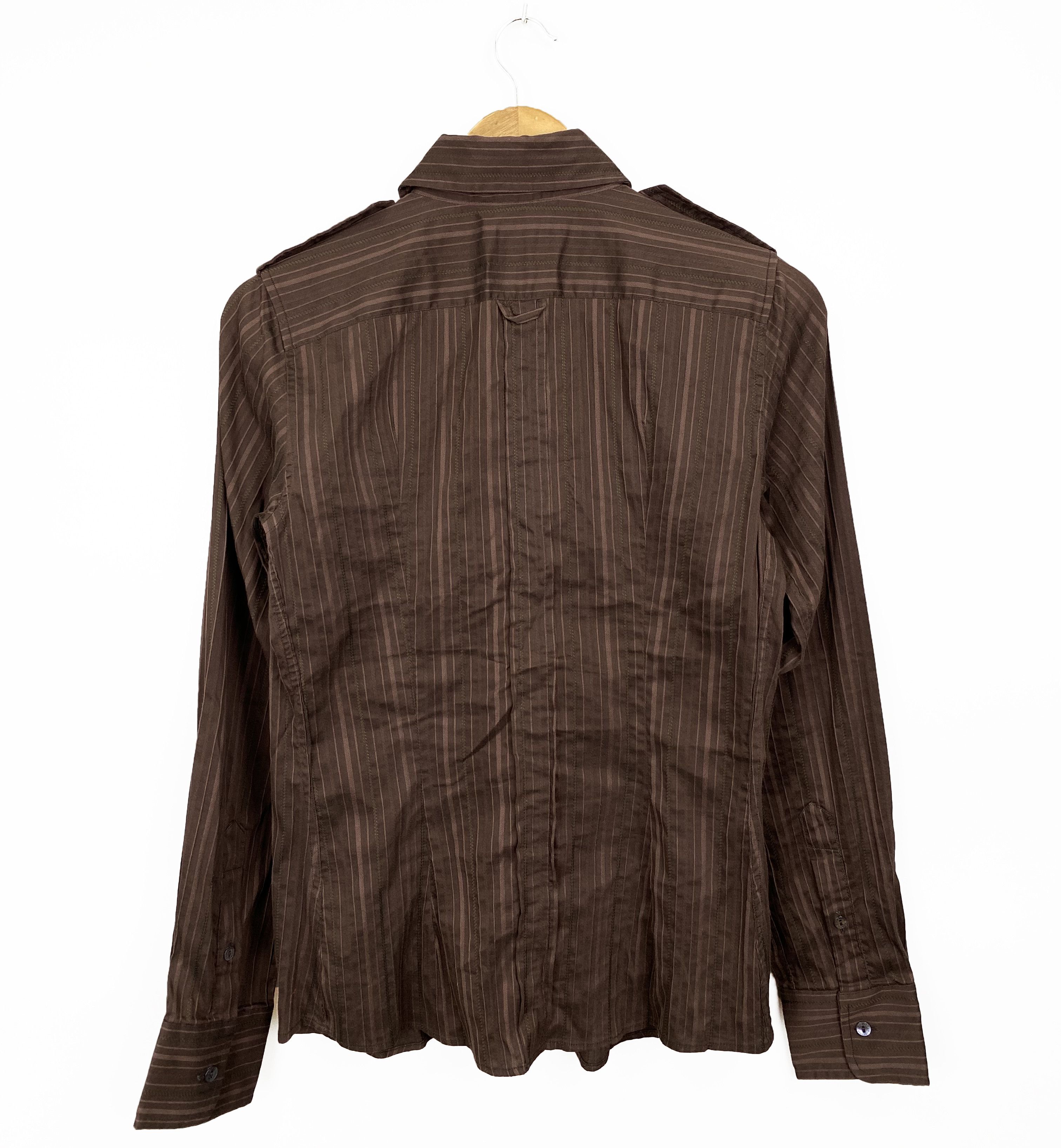 Dolce & Gabbana Vintage DOLCE GABBANA Striped Button Up Shirt Made in Italy Size S / US 4 / IT 40 - 6 Thumbnail