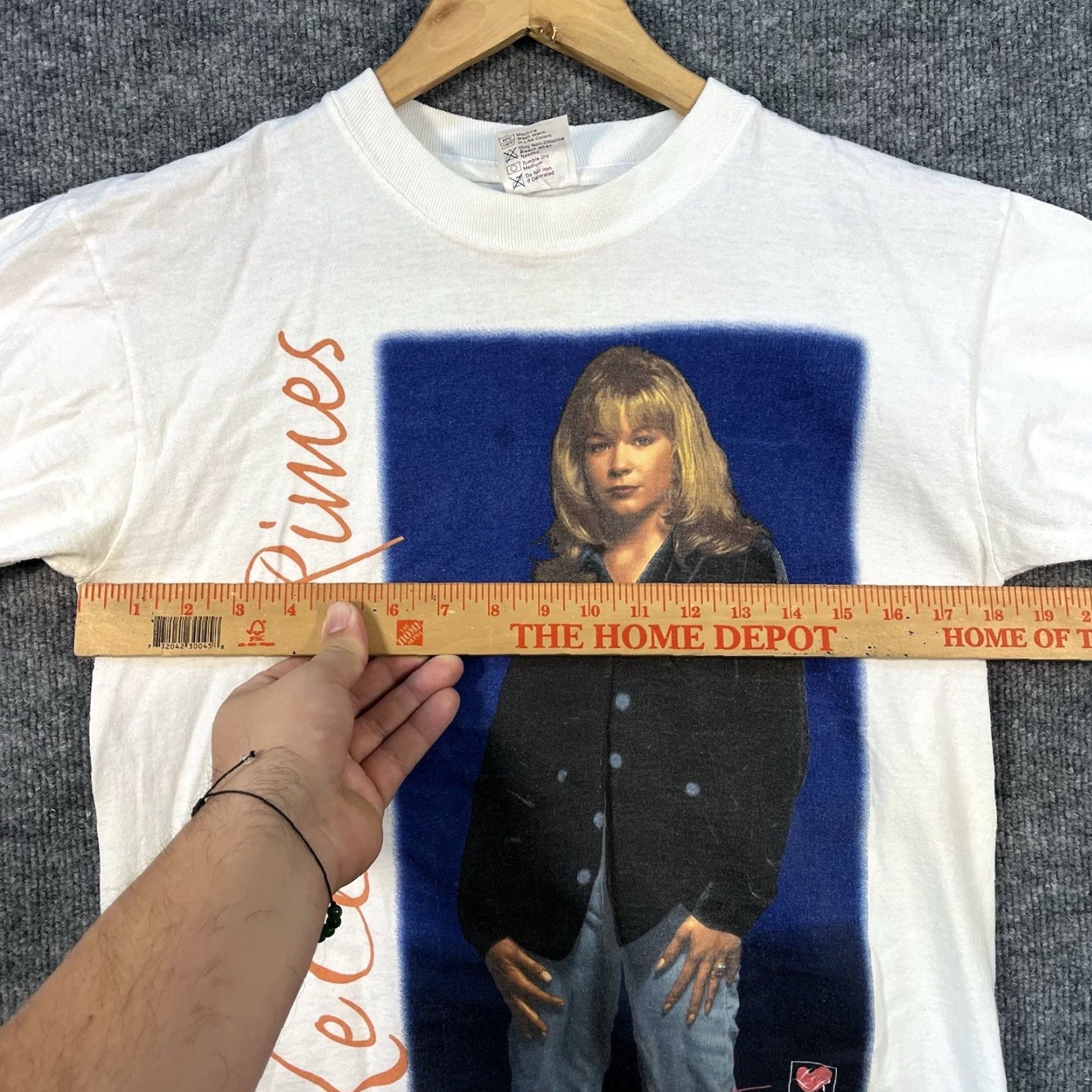 Vintage VINTAGE LeAnn Rimes Shirt M White 90s Music Graphic Print Short Sleeve Mens Regular Size US M / EU 48-50 / 2 - 6 Thumbnail