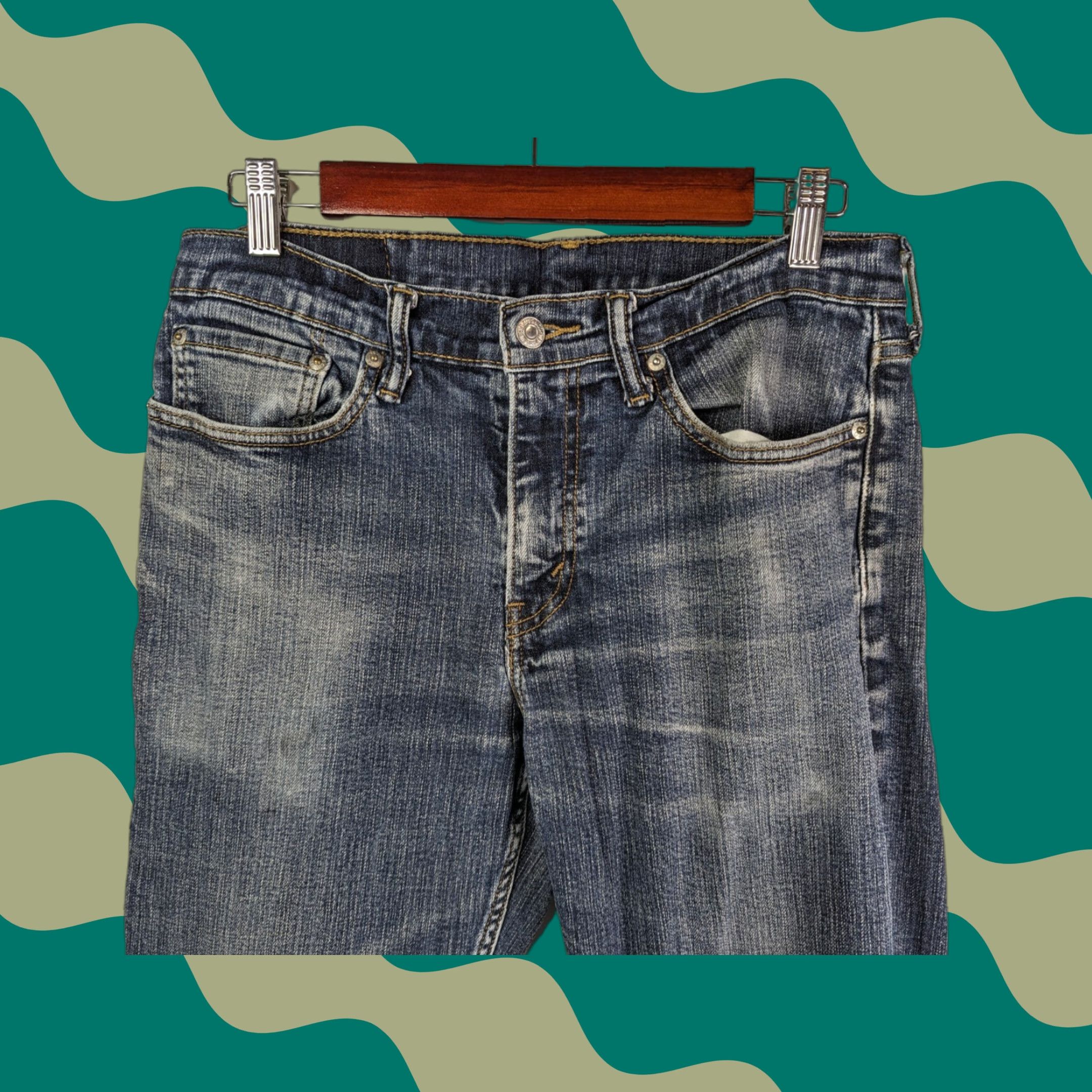 Levi's Levi's 514 Mens Slim Straight Denim Jeans 32x32 Dark Blue Wash 5-Pocket N/A Size US 32 / EU 48 - 1 Thumbnail