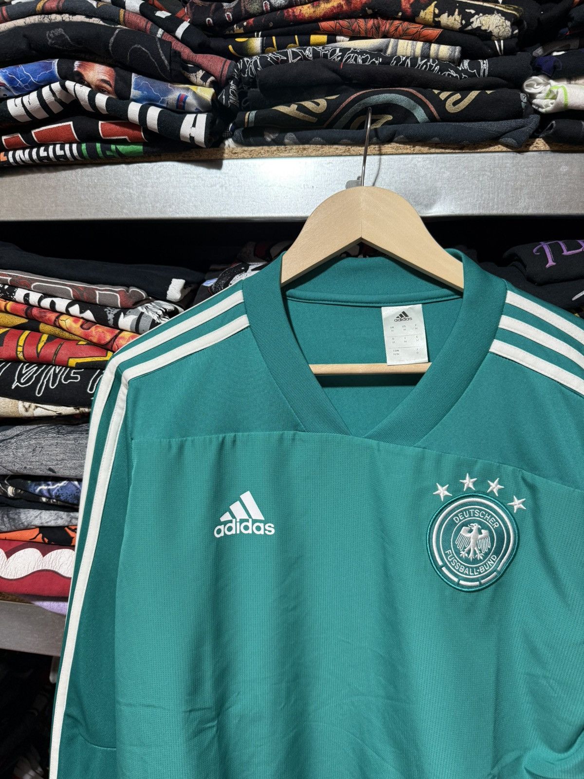 Adidas Adidas Germany Deutscher Training Long Sleeve Soccer Jersey Size US M / EU 48-50 / 2 - 3 Thumbnail