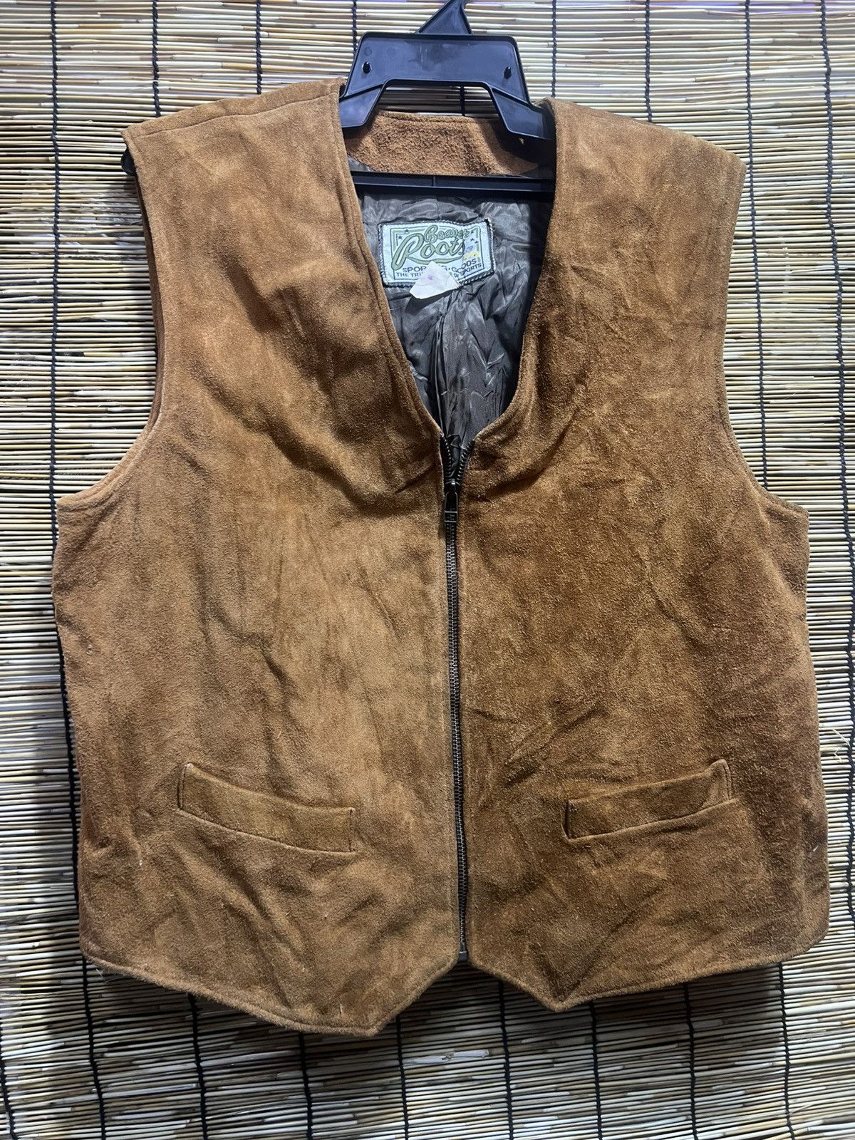Roots Beavet roots vintage vest suede leather Size 38L - 1 Thumbnail